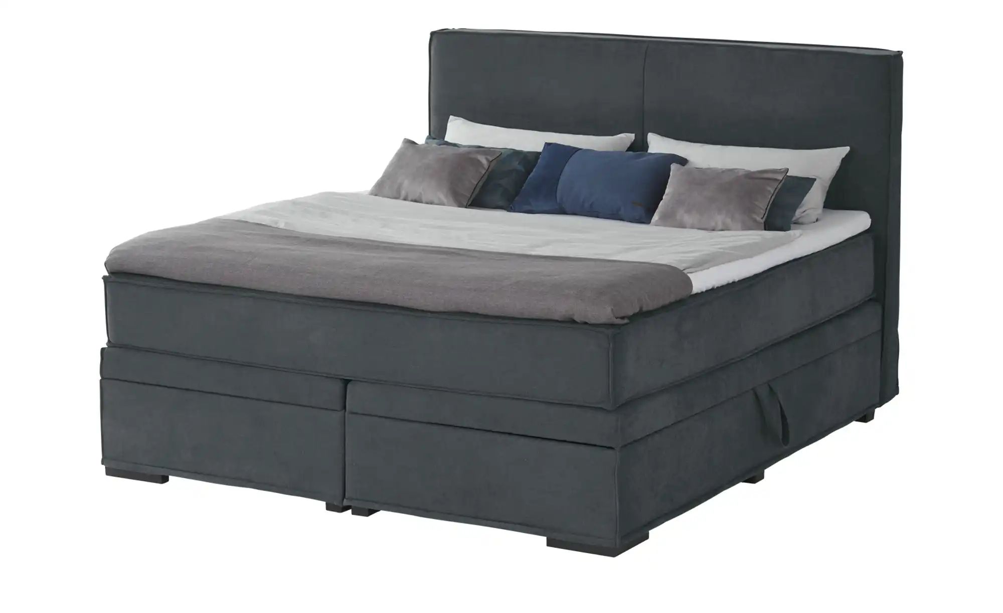 Boxi Boxspringbett mit trendigem Keder Boxi ¦ grau ¦ Maße (cm): B: 160 H: 1 günstig online kaufen