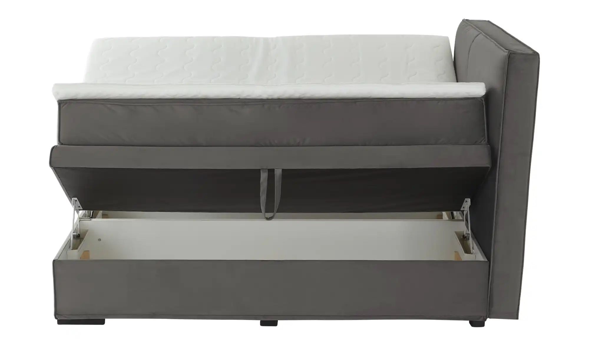 Thumbnail - Boxi Boxspringbett mit Bettkasten Boxi Urban ¦ grau ¦ Maße (cm): B: 180 H: 125 Betten > Boxspringbetten - Höffner