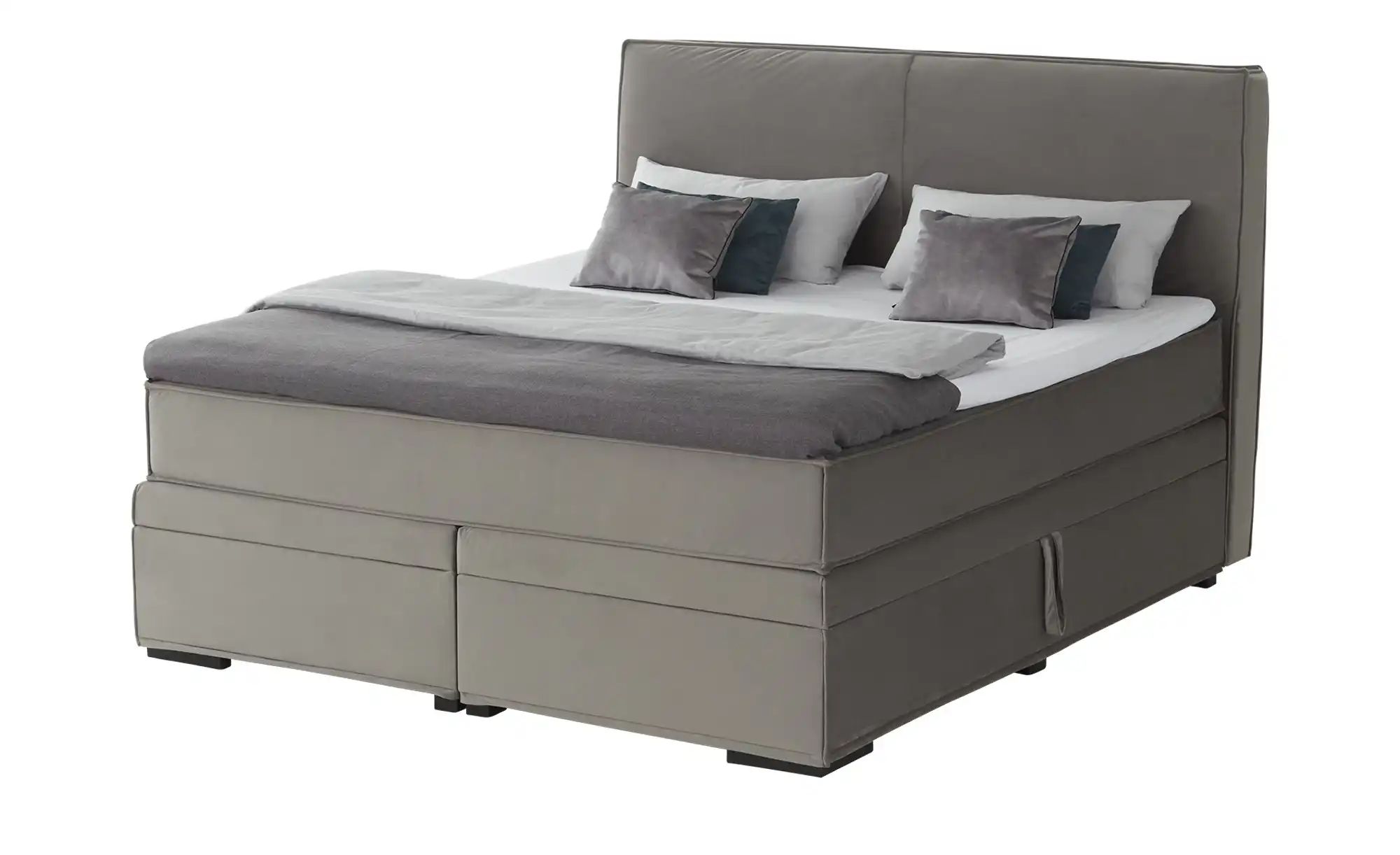 Boxi Boxspringbett mit trendigem Keder Boxi ¦ grau ¦ Maße (cm): B: 180 H: 1 günstig online kaufen