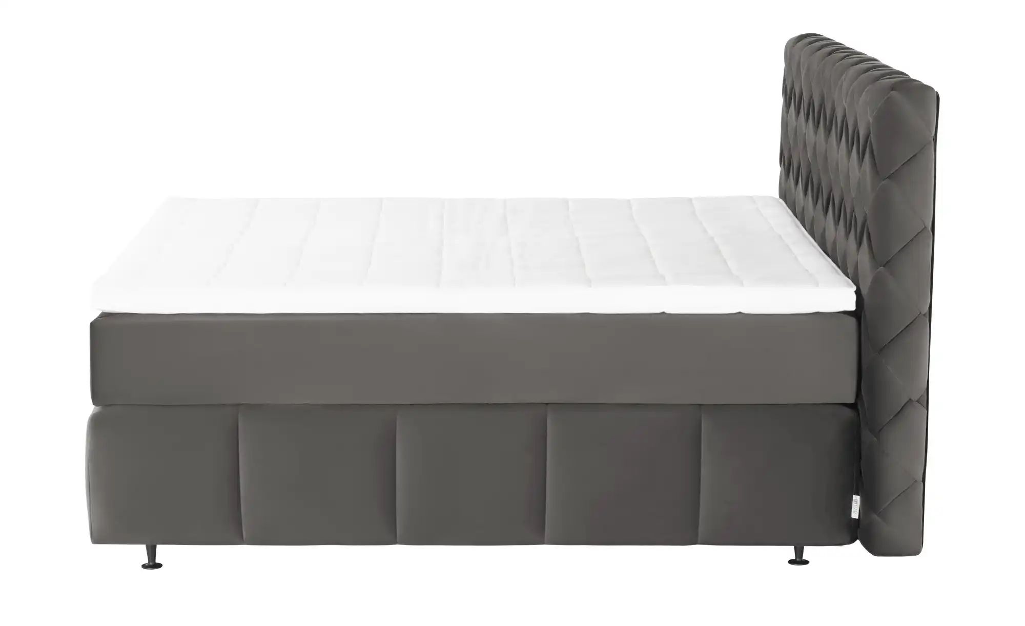 Jette Home Boxspringbett  Braid ¦ grau ¦ Maße (cm): B: 182 H: 123 Betten > günstig online kaufen