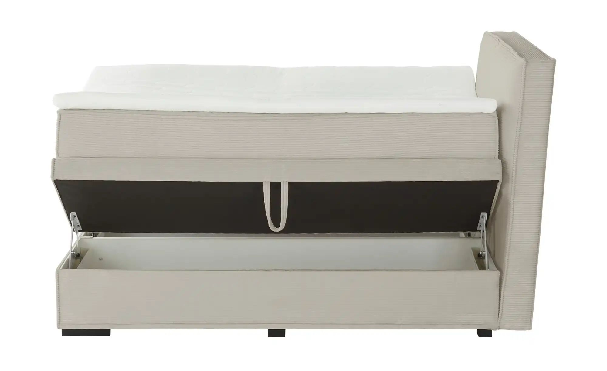 Boxi Boxspringbett mit Bettkasten Boxi Urban ¦ beige ¦ Maße (cm): B: 140 H: günstig online kaufen