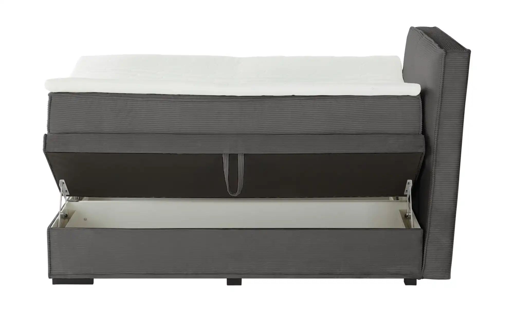 Thumbnail - Boxi Boxspringbett mit Bettkasten Boxi Urban ¦ grau ¦ Maße (cm): B: 140 H: 125 Betten > Boxspringbetten - Höffner