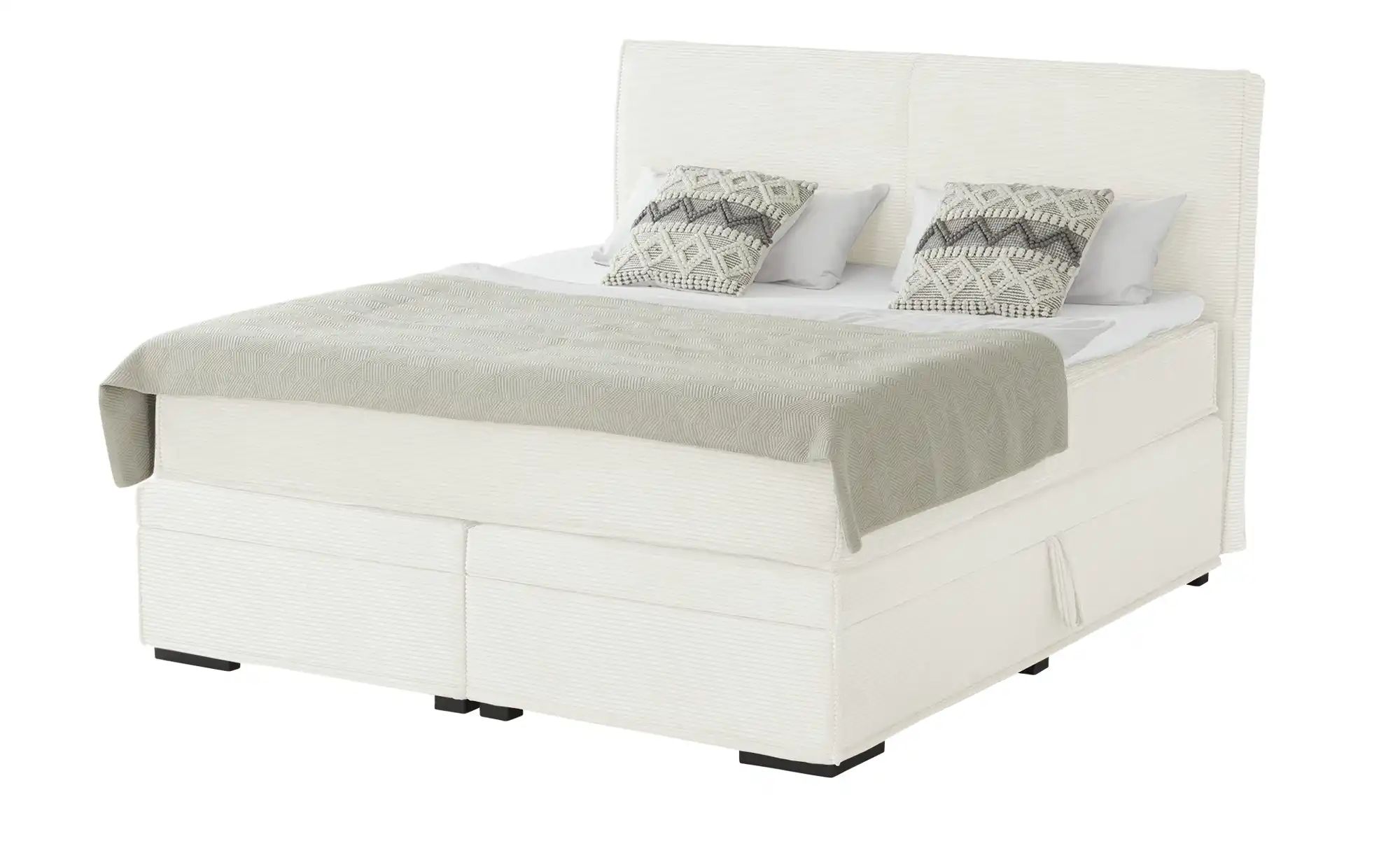 Boxi Boxspringbett mit Bettkasten Boxi Urban ¦ creme ¦ Maße (cm): B: 180 H: günstig online kaufen