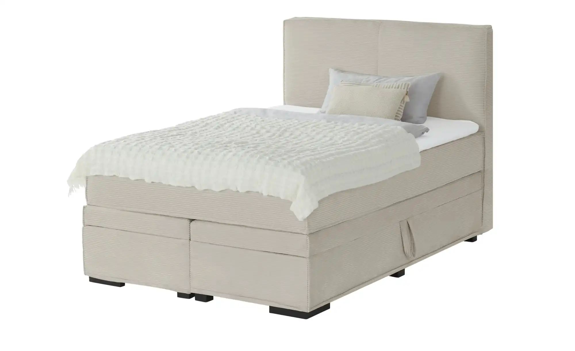 Boxi Boxspringbett mit Bettkasten Boxi Urban ¦ beige ¦ Maße (cm): B: 140 H: günstig online kaufen