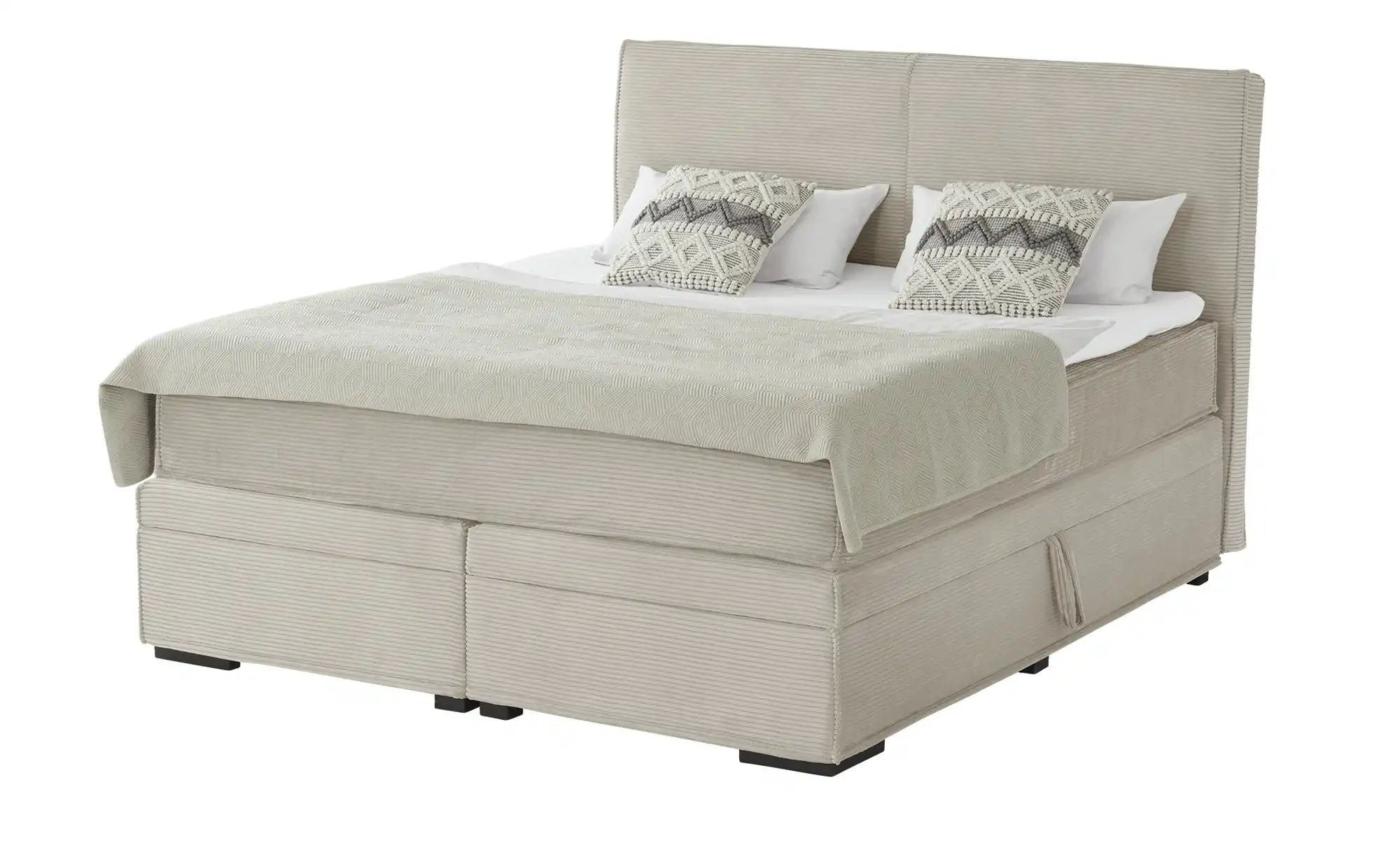 Boxi Boxspringbett mit Bettkasten Boxi Urban ¦ beige ¦ Maße (cm): B: 160 H: günstig online kaufen