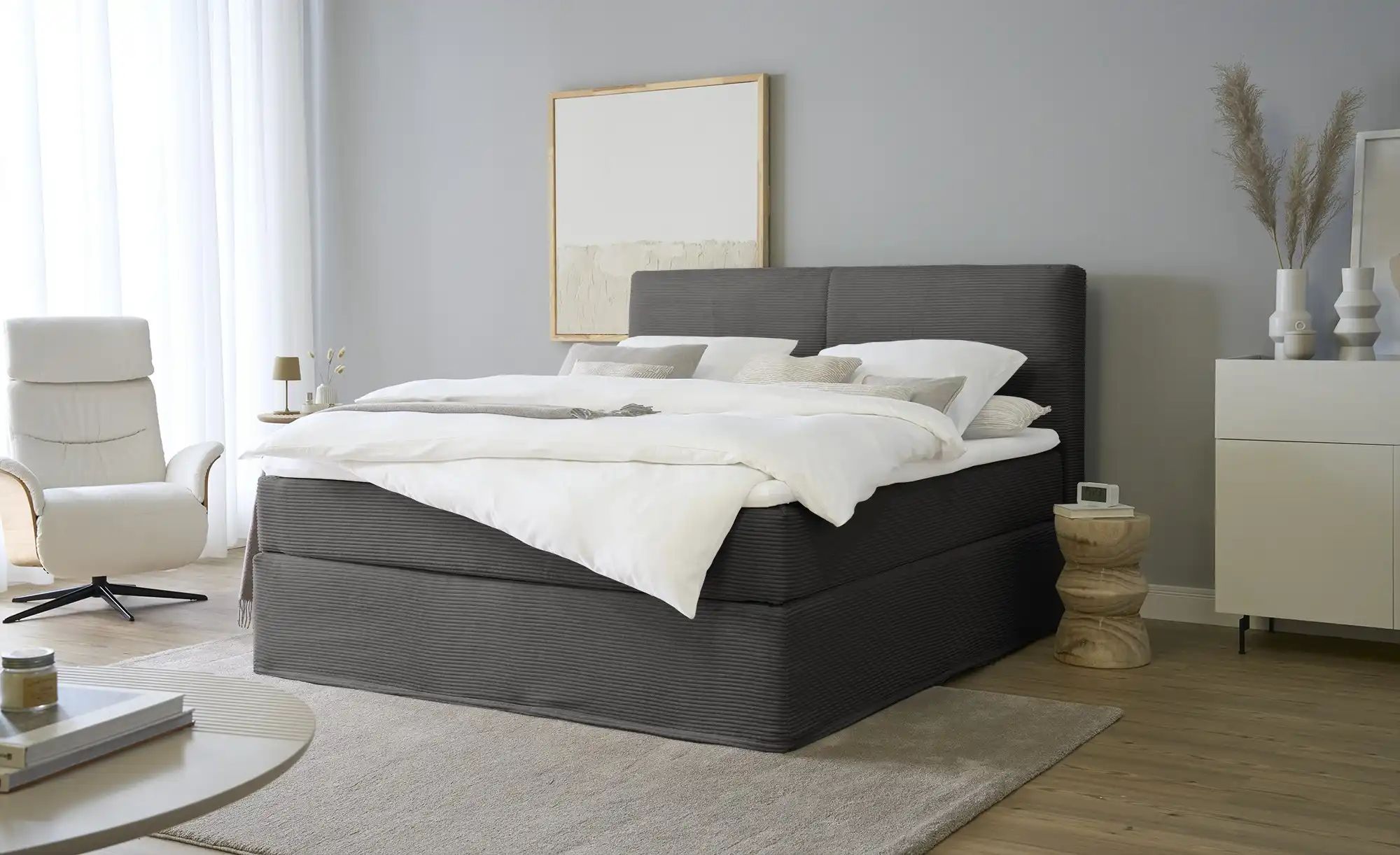 Thumbnail - Boxi Boxspringbett Boxi Classic ¦ grau ¦ Maße (cm): B: 180 H: 125 Betten > Boxspringbetten > Boxspringbetten 180x200 - ...