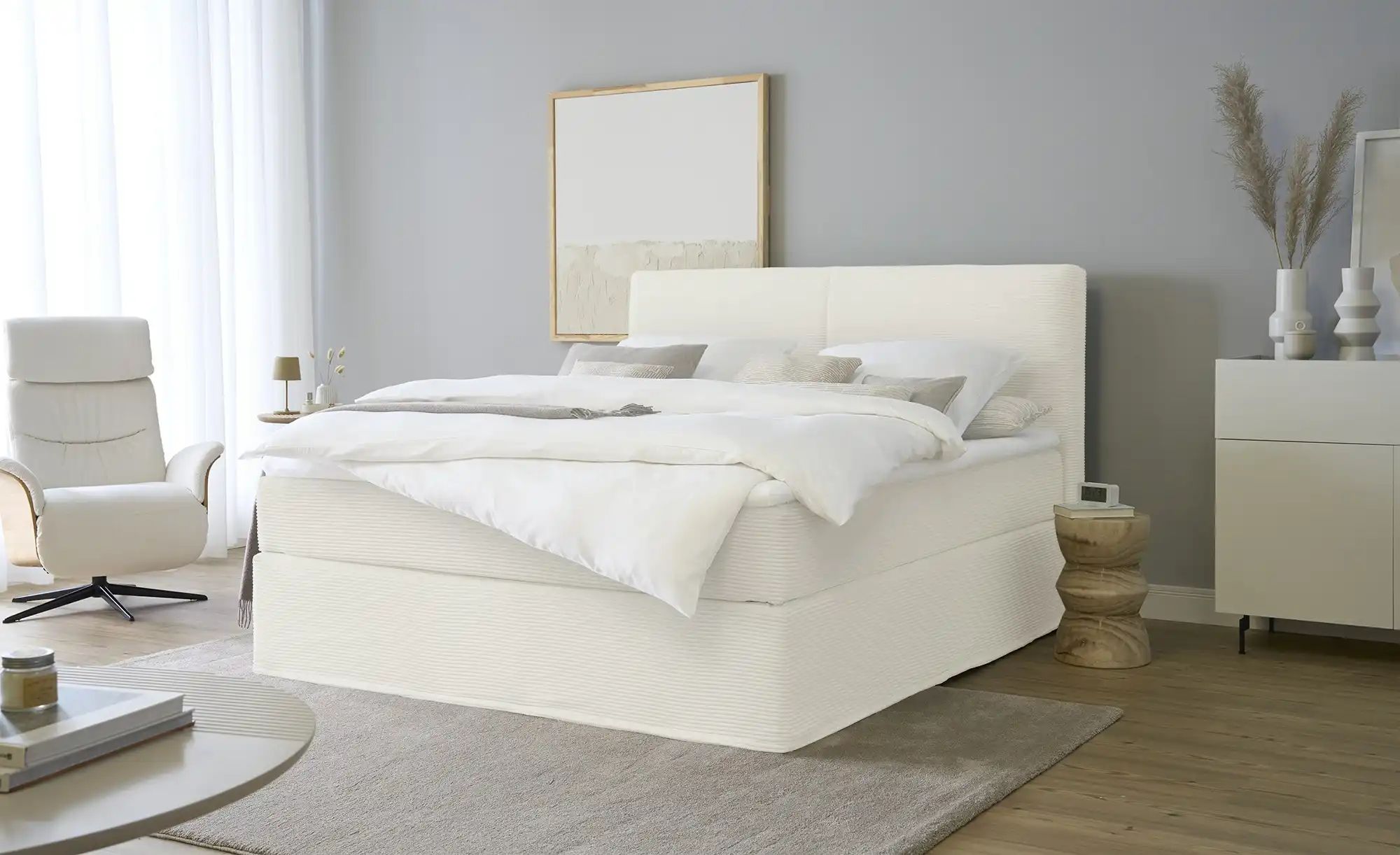 Thumbnail - Boxi Boxspringbett  Boxi Classic ¦ creme ¦ Maße (cm): B: 180 H: 125 Betten > Boxspringbetten > Boxspringbetten 180x200 -...