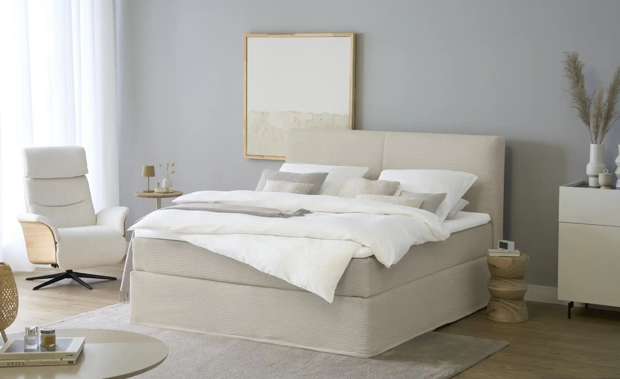 Thumbnail - Boxi Boxspringbett  Boxi Classic ¦ beige ¦ Maße (cm): B: 180 H: 125 Betten > Boxspringbetten - Höffner