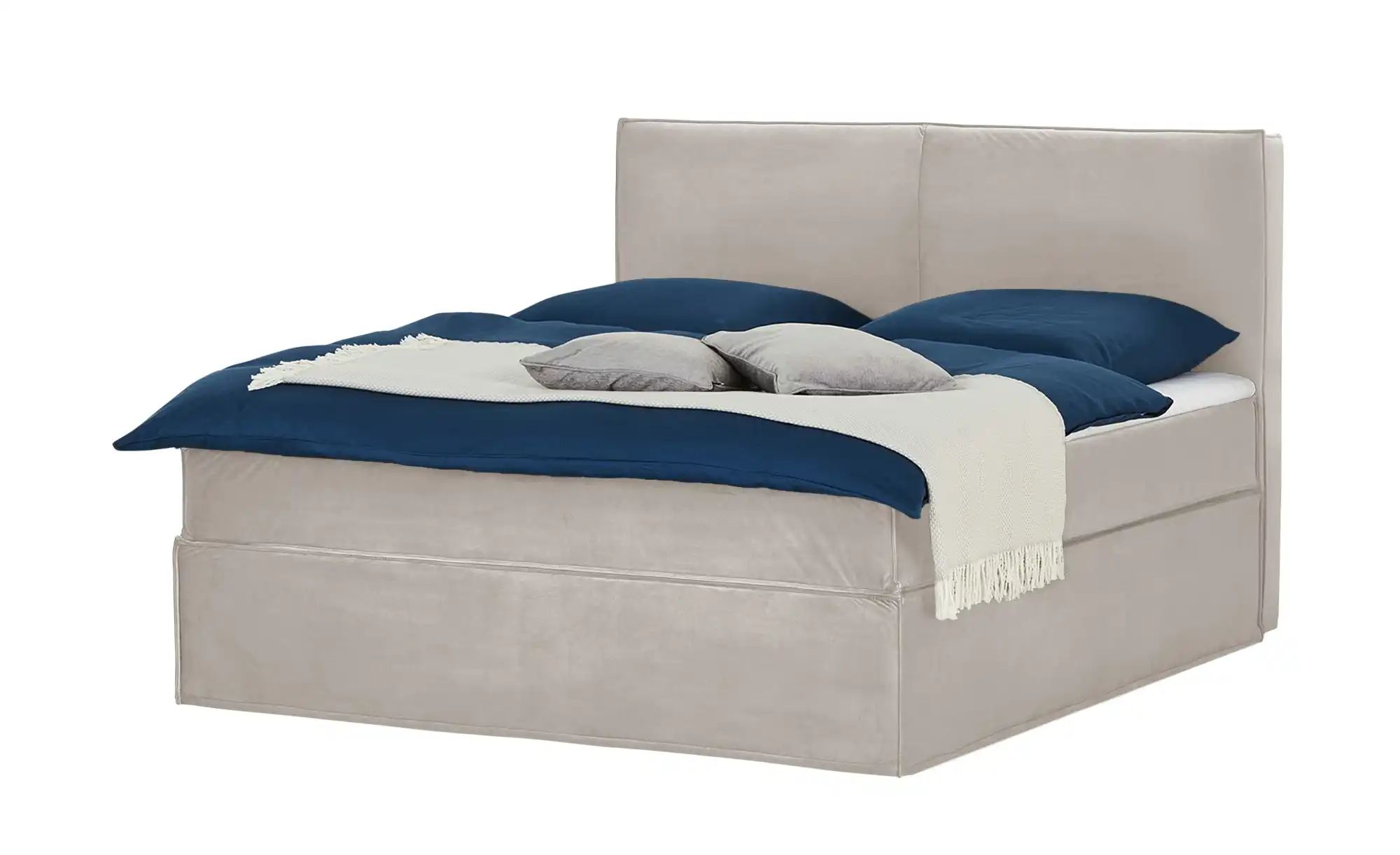 Boxi Boxspringbett mit trendigem Keder Boxi ¦ beige ¦ Maße (cm): B: 160 H: günstig online kaufen