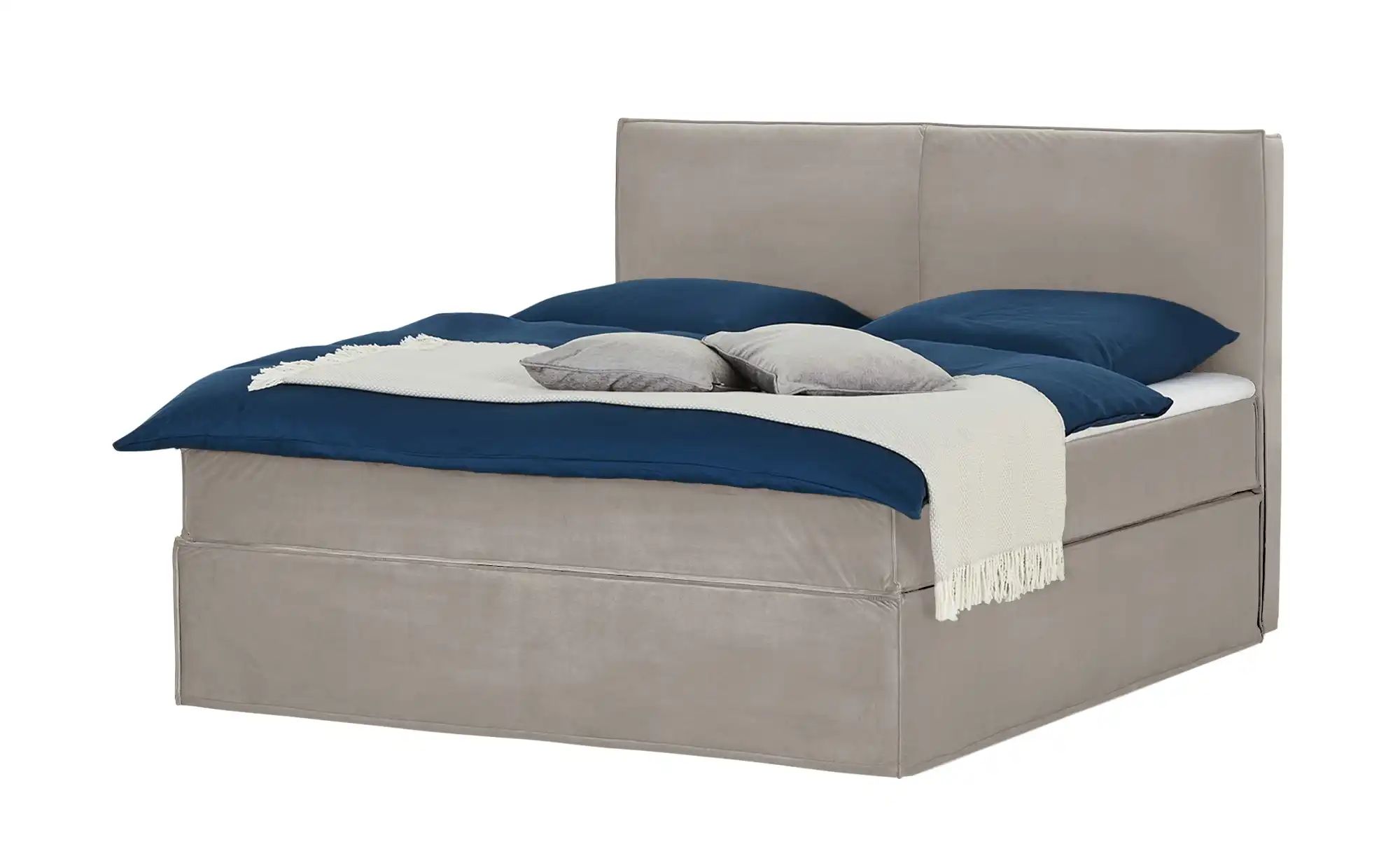 Boxi Boxspringbett mit trendigem Keder Boxi ¦ beige ¦ Maße (cm): B: 180 H: günstig online kaufen