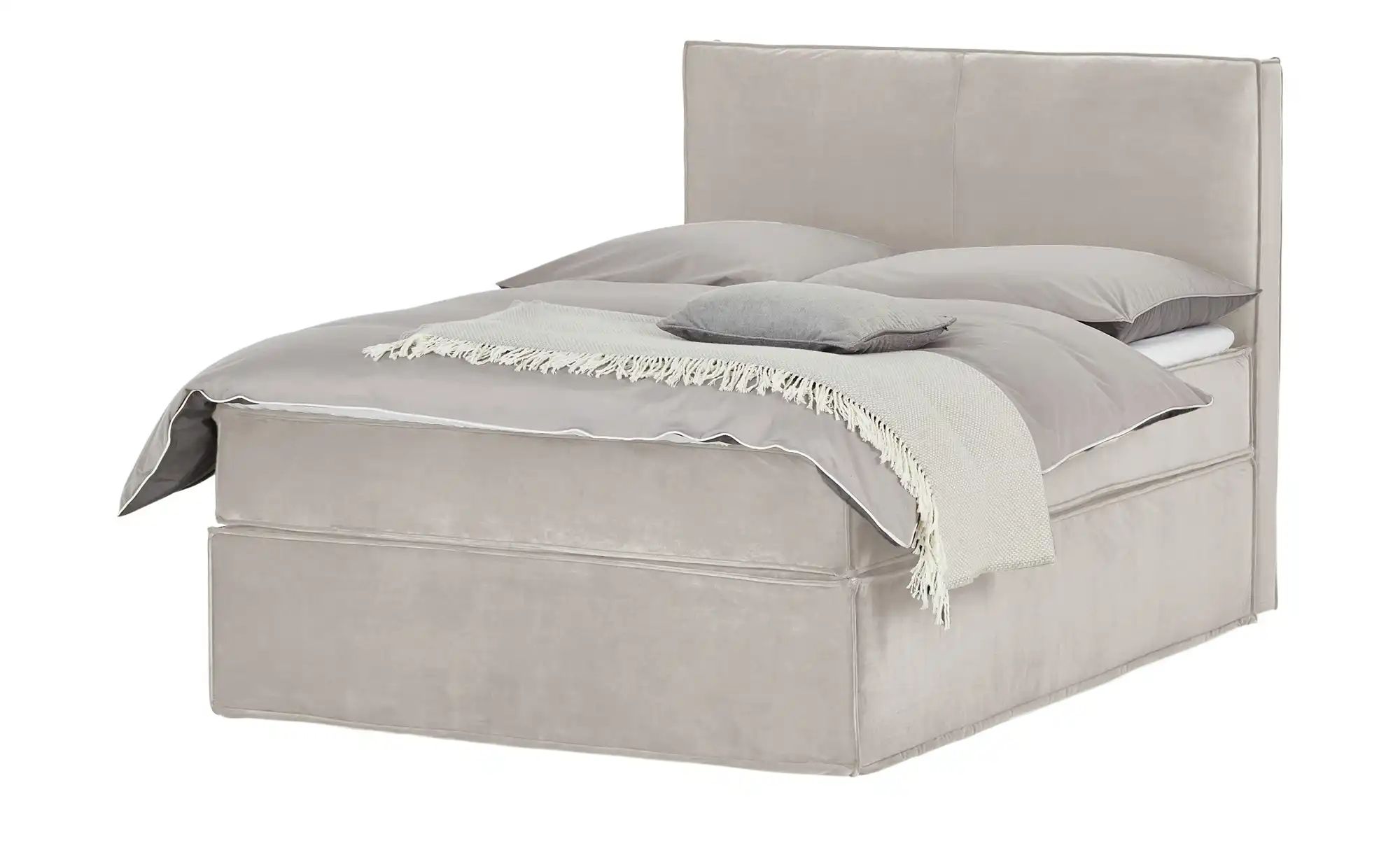 Boxi Boxspringbett mit trendigem Keder Boxi ¦ beige ¦ Maße (cm): B: 140 H: günstig online kaufen