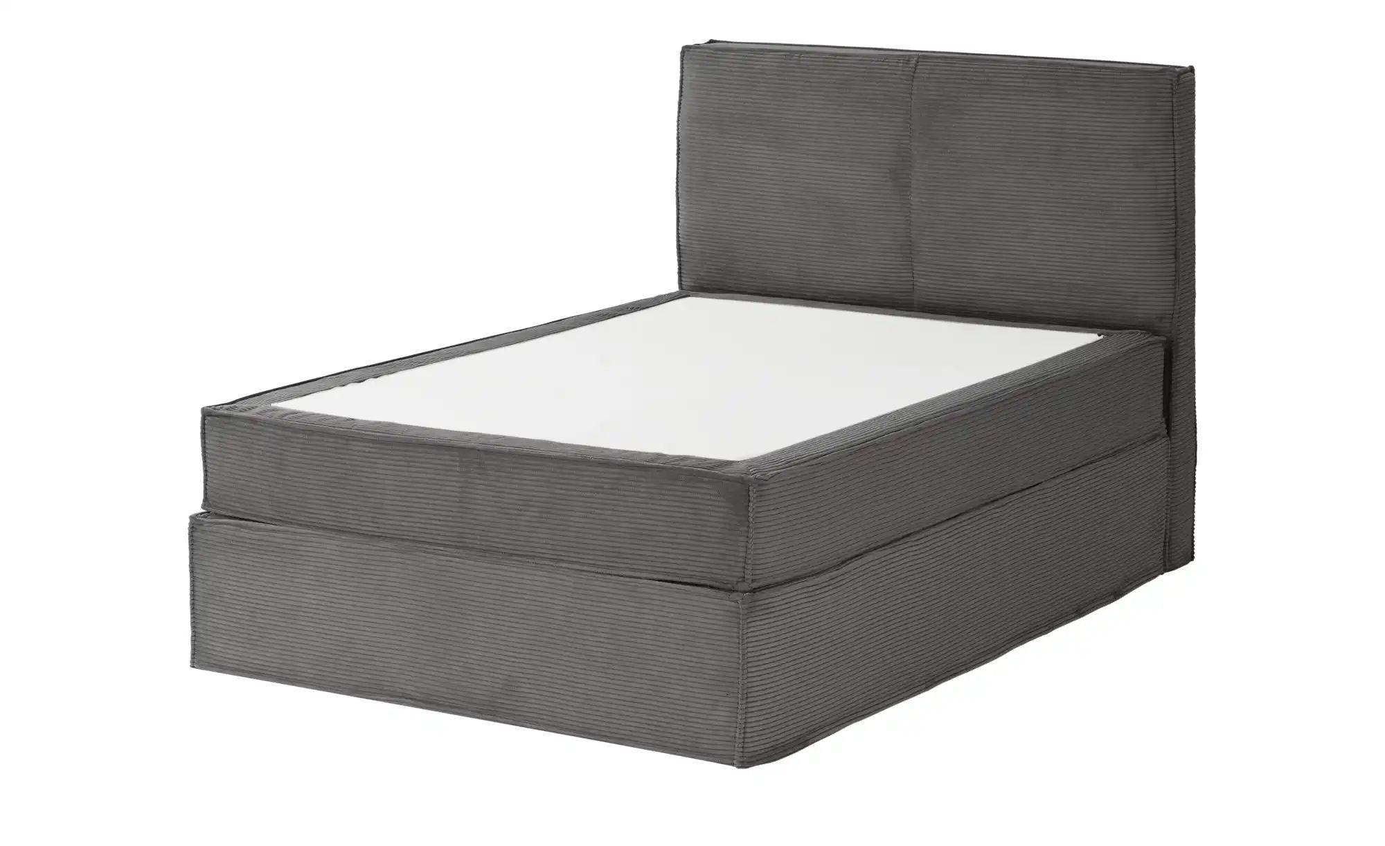 Thumbnail - Boxi Boxspringbett mit trendigem Keder Boxi ¦ grau ¦ Maße (cm): B: 140 H: 125 Betten > Einzelbetten - Höffner
