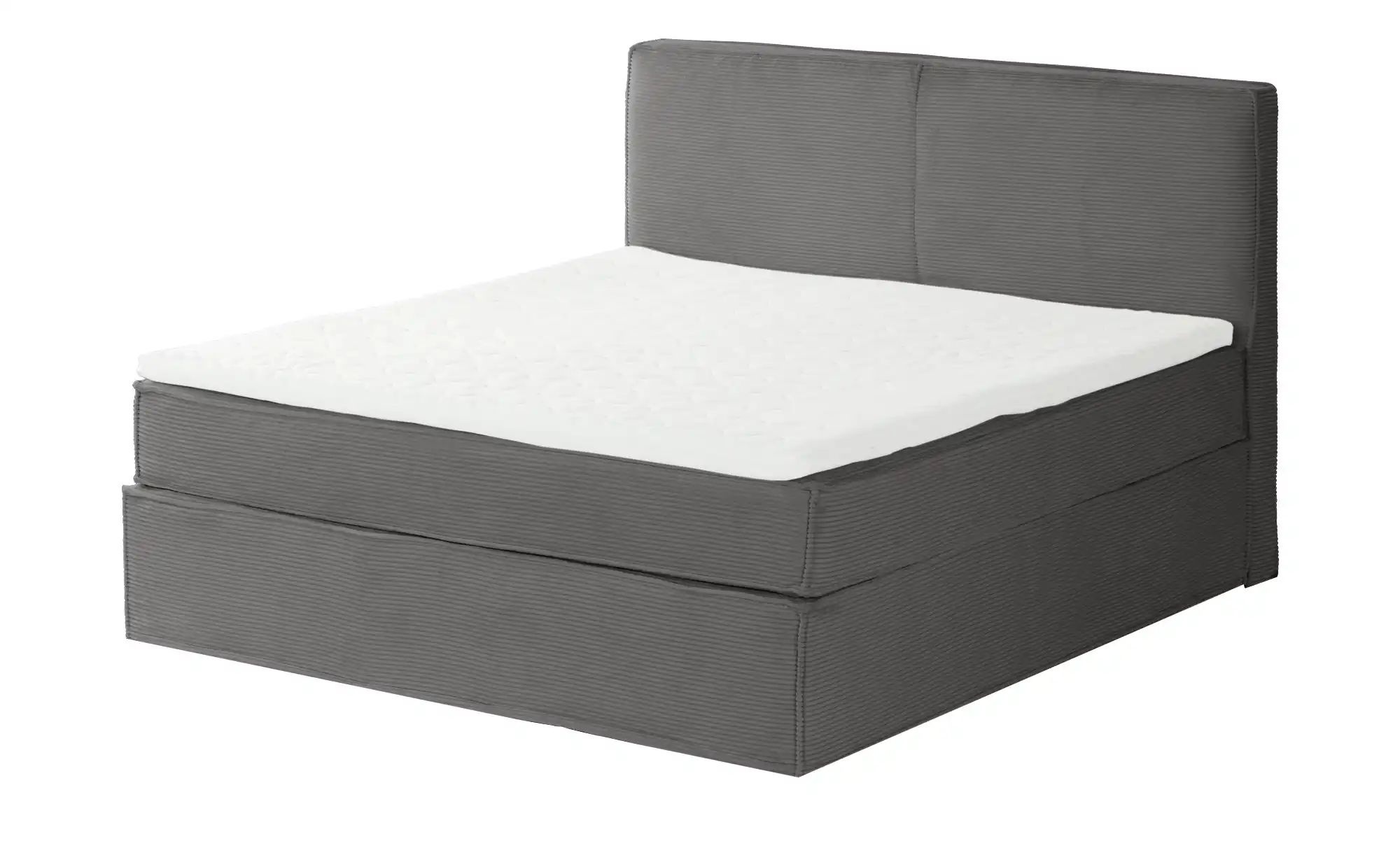 Thumbnail - Boxi Boxspringbett mit trendigem Keder Boxi ¦ grau ¦ Maße (cm): B: 160 H: 125 Betten > Boxspringbetten - Höffner