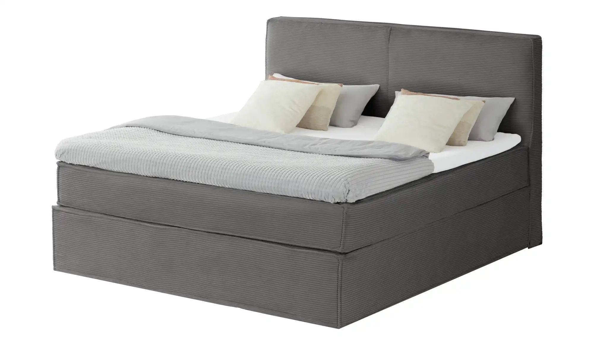 Boxi Boxspringbett mit trendigem Keder Boxi ¦ grau ¦ Maße (cm): B: 160 H: 1 günstig online kaufen