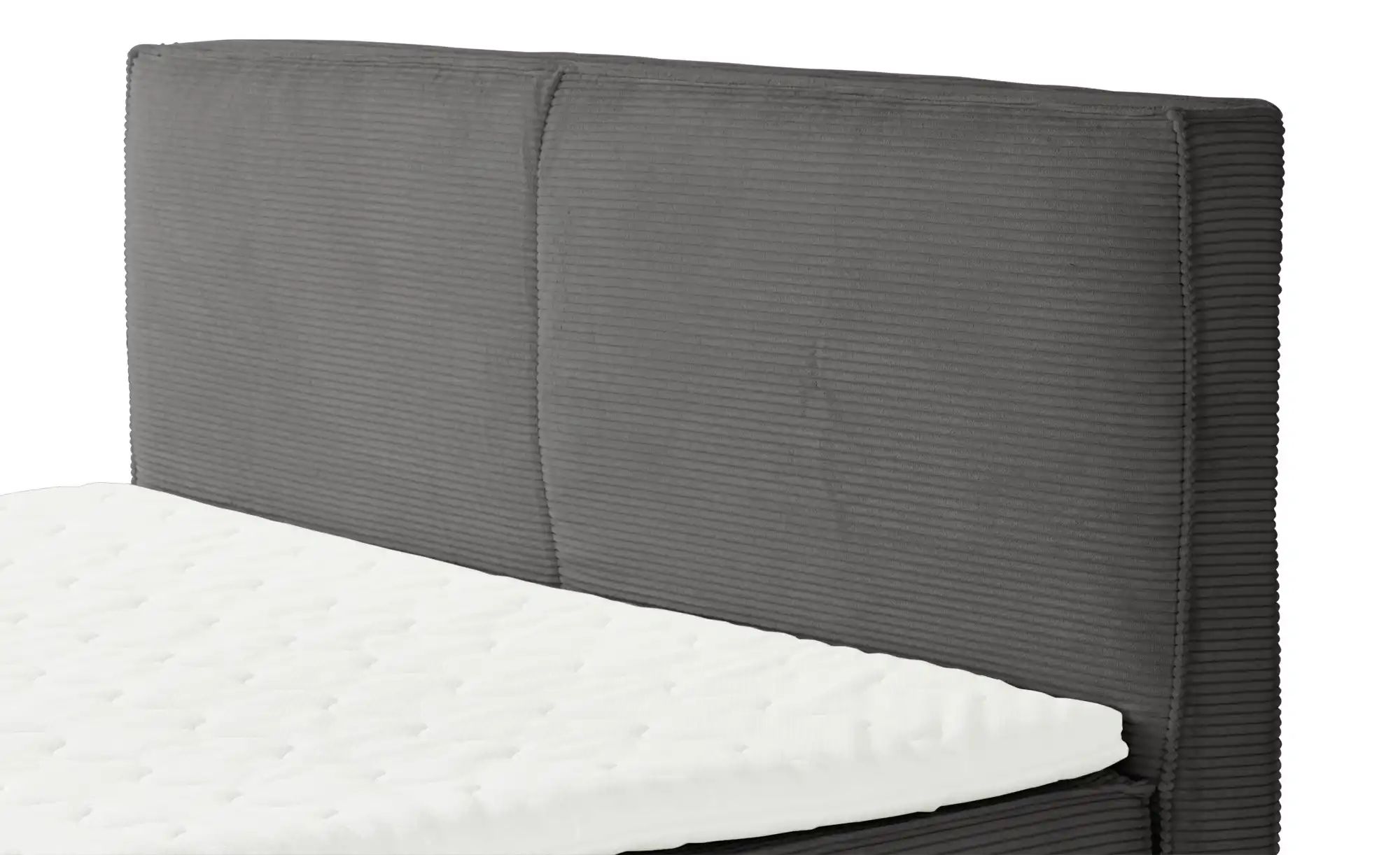 Thumbnail - Boxi Boxspringbett mit trendigem Keder Boxi ¦ grau ¦ Maße (cm): B: 160 H: 125 Betten > Boxspringbetten > Boxspringbetten...