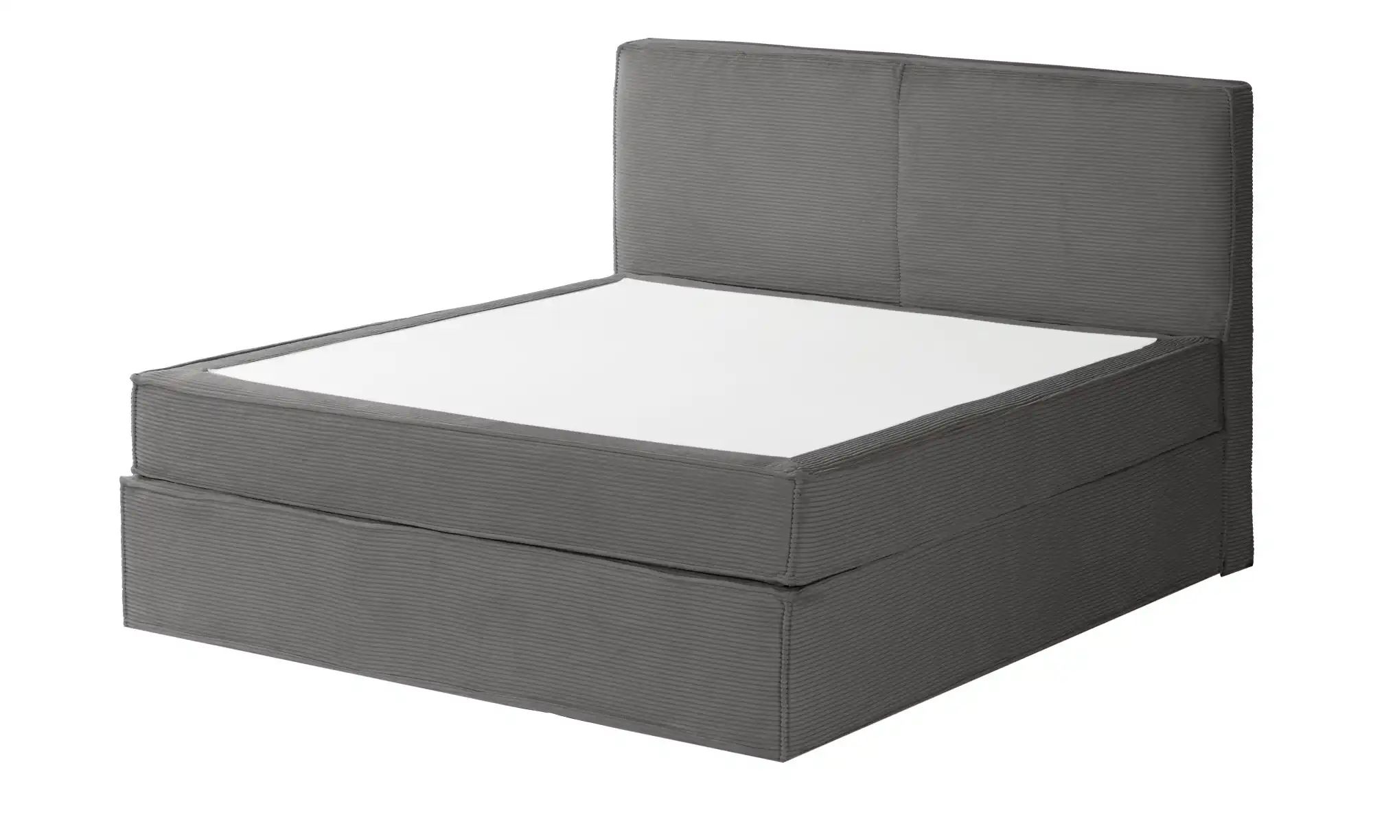 Thumbnail - Boxi Boxspringbett mit trendigem Keder Boxi ¦ grau ¦ Maße (cm): B: 180 H: 125 Betten > Boxspringbetten - Höffner
