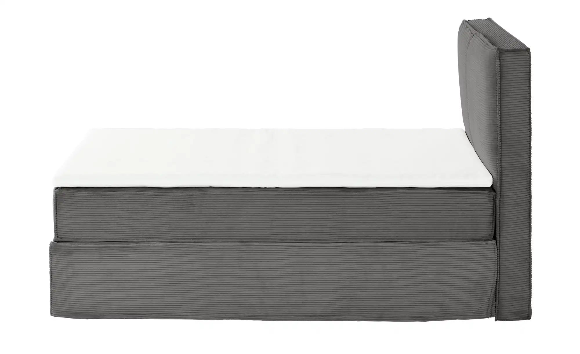 Thumbnail - Boxi Boxspringbett mit trendigem Keder Boxi ¦ grau ¦ Maße (cm): B: 180 H: 125 Betten > Boxspringbetten - Höffner