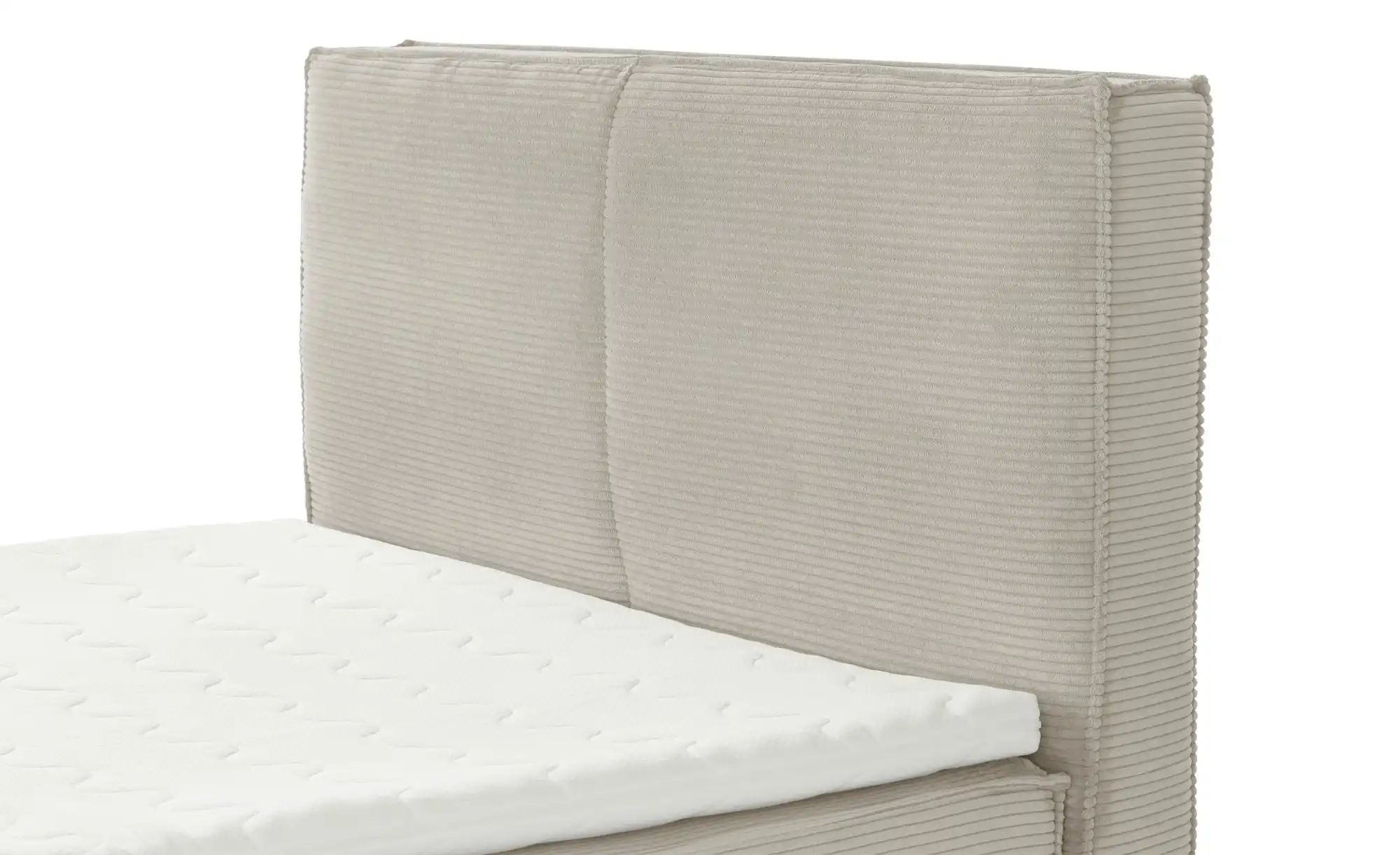 Thumbnail - Boxi Boxspringbett mit trendigem Keder Boxi ¦ beige ¦ Maße (cm): B: 140 H: 125 Betten > Boxspringbetten - Höffner