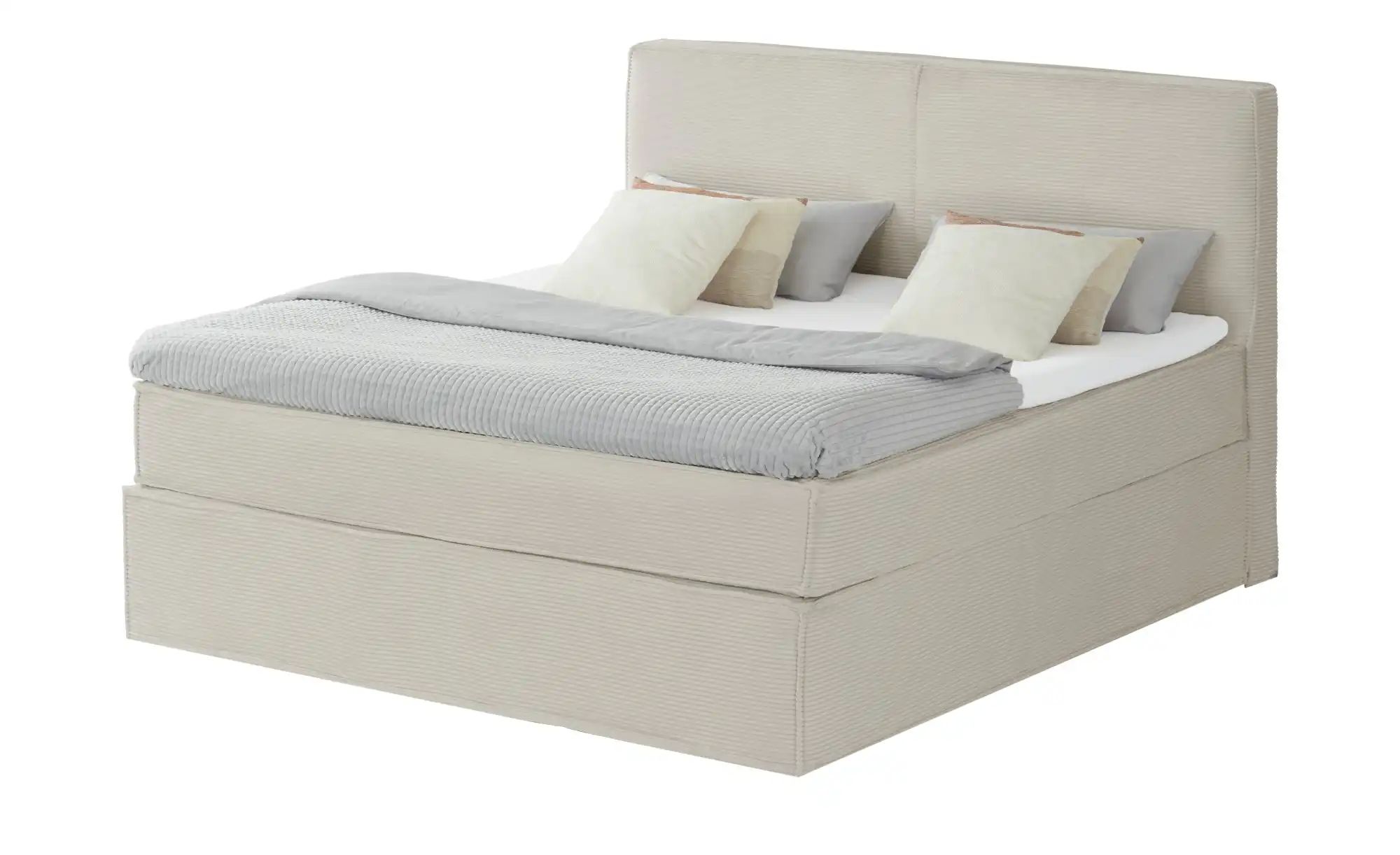 Boxi Boxspringbett mit trendigem Keder Boxi ¦ beige ¦ Maße (cm): B: 180 H: günstig online kaufen