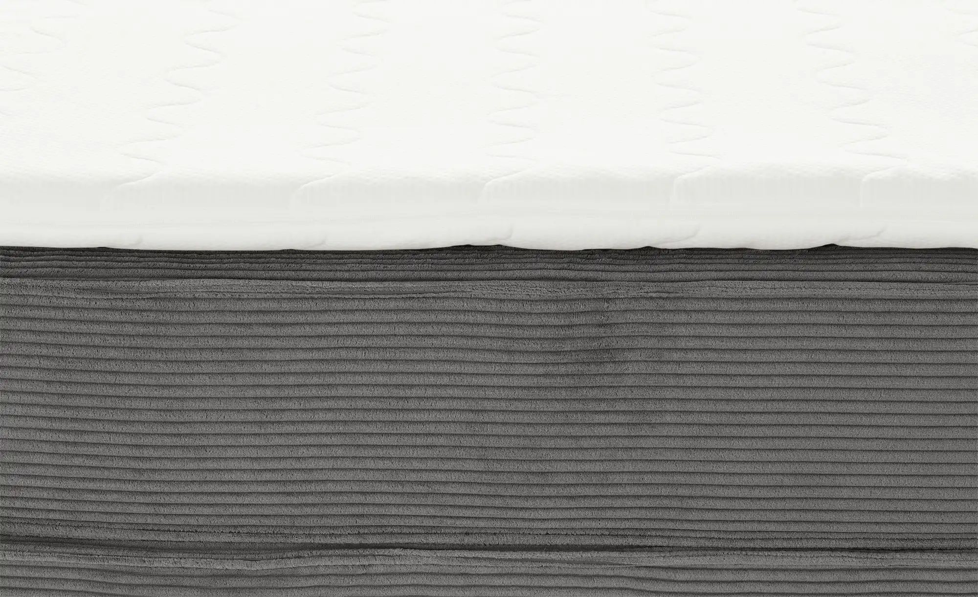 Thumbnail - Boxi Boxspringbett mit trendigem Keder Boxi ¦ grau ¦ Maße (cm): B: 160 H: 125 Betten > Boxspringbetten - Höffner