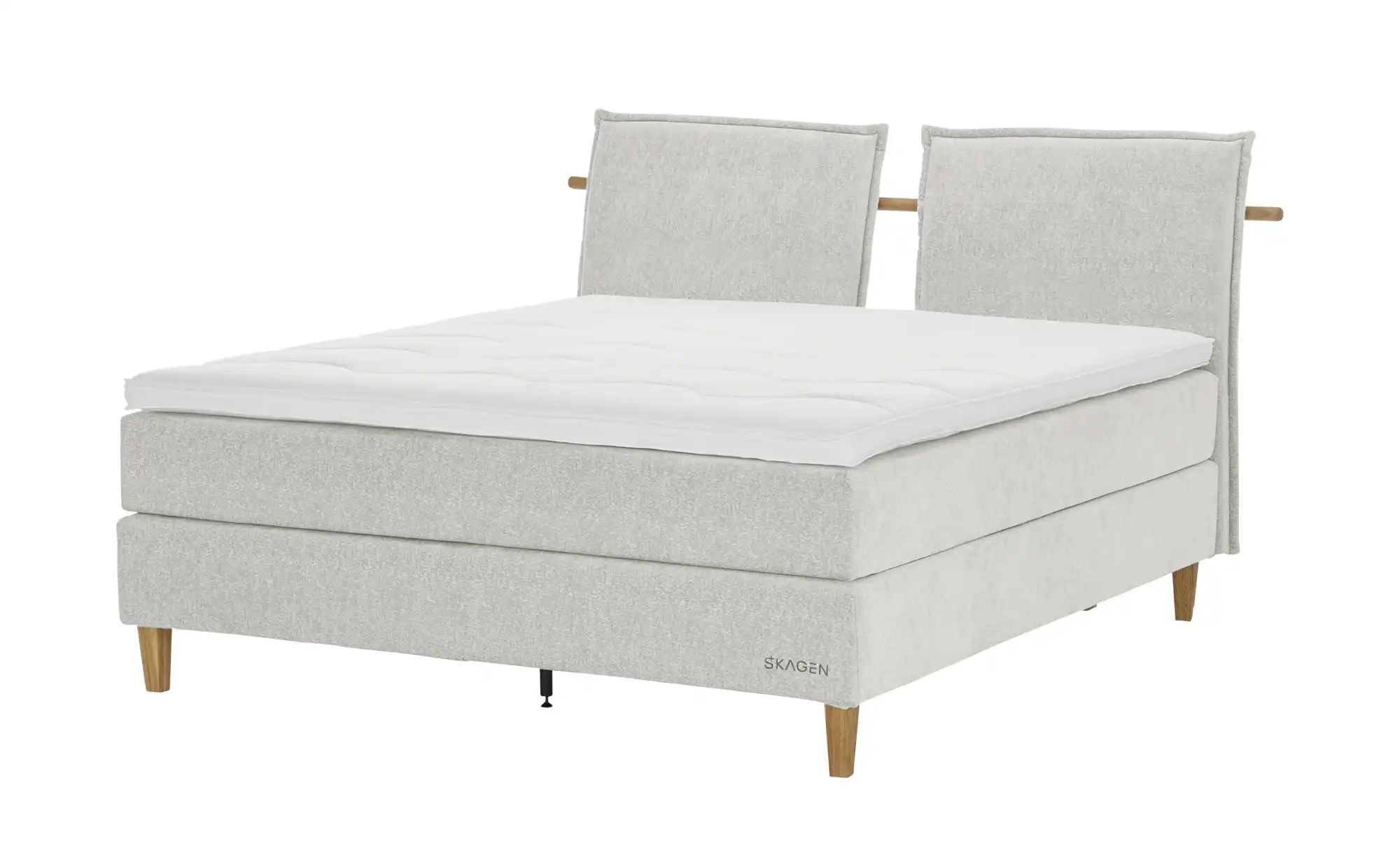 SKAGEN STUDIO Boxspringbett  Voodie ¦ beige ¦ Maße (cm): B: 182 H: 107 Bett günstig online kaufen