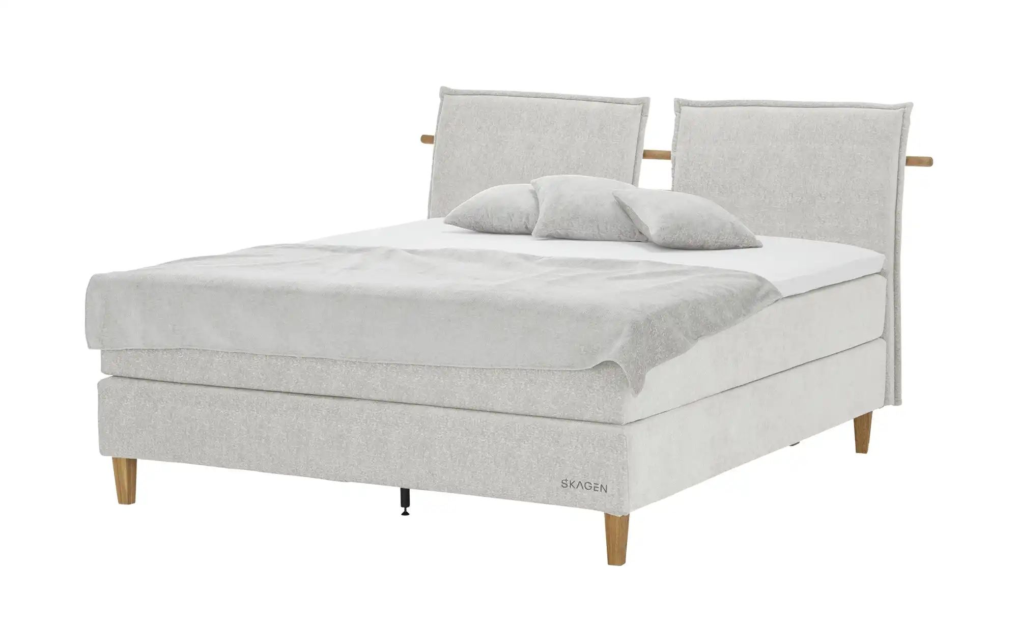 SKAGEN STUDIO Boxspringbett  Voodie ¦ beige ¦ Maße (cm): B: 182 H: 107 Bett günstig online kaufen