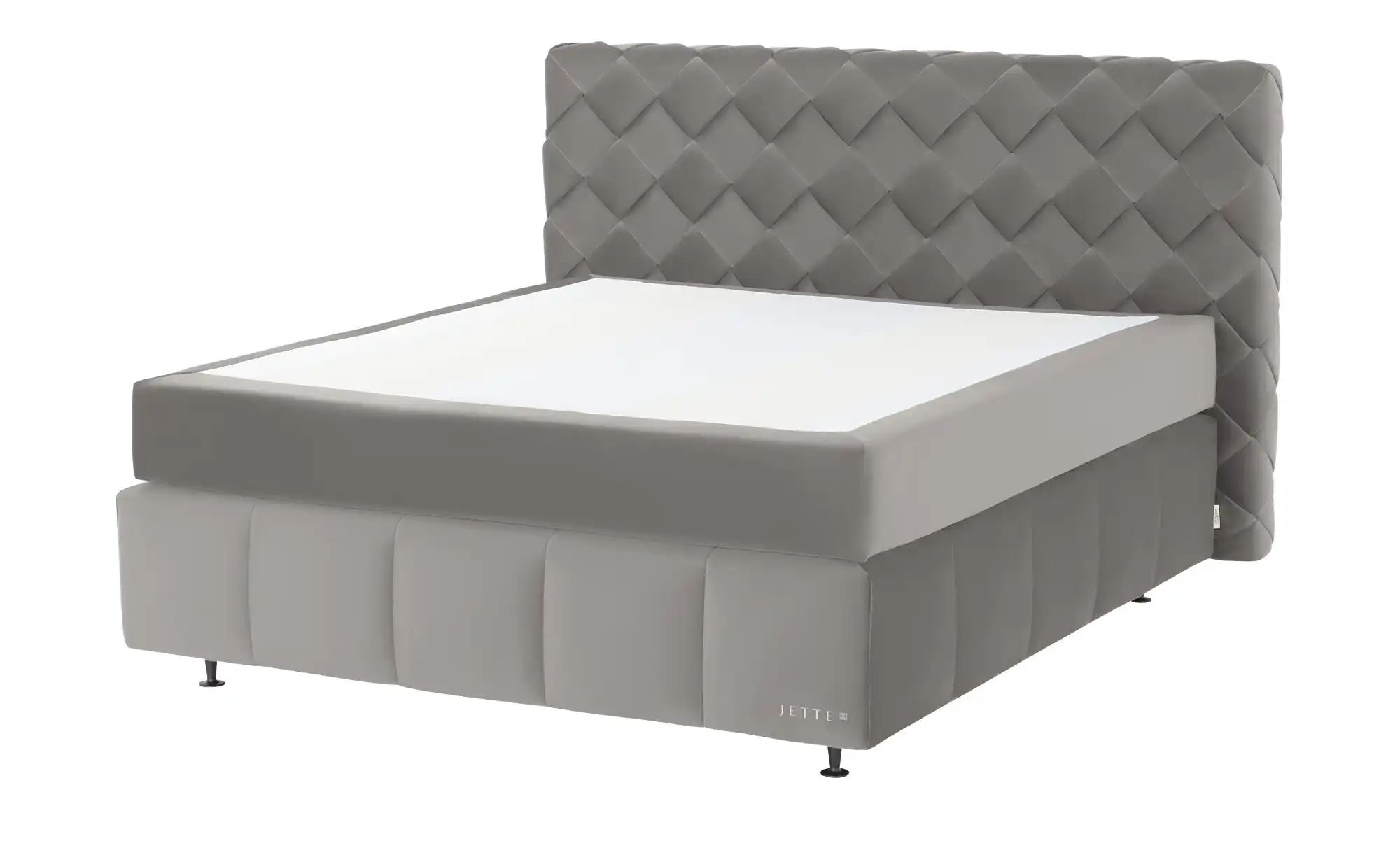 Jette Home Boxspringbett  Braid ¦ grau ¦ Maße (cm): B: 222 H: 123 Betten > günstig online kaufen