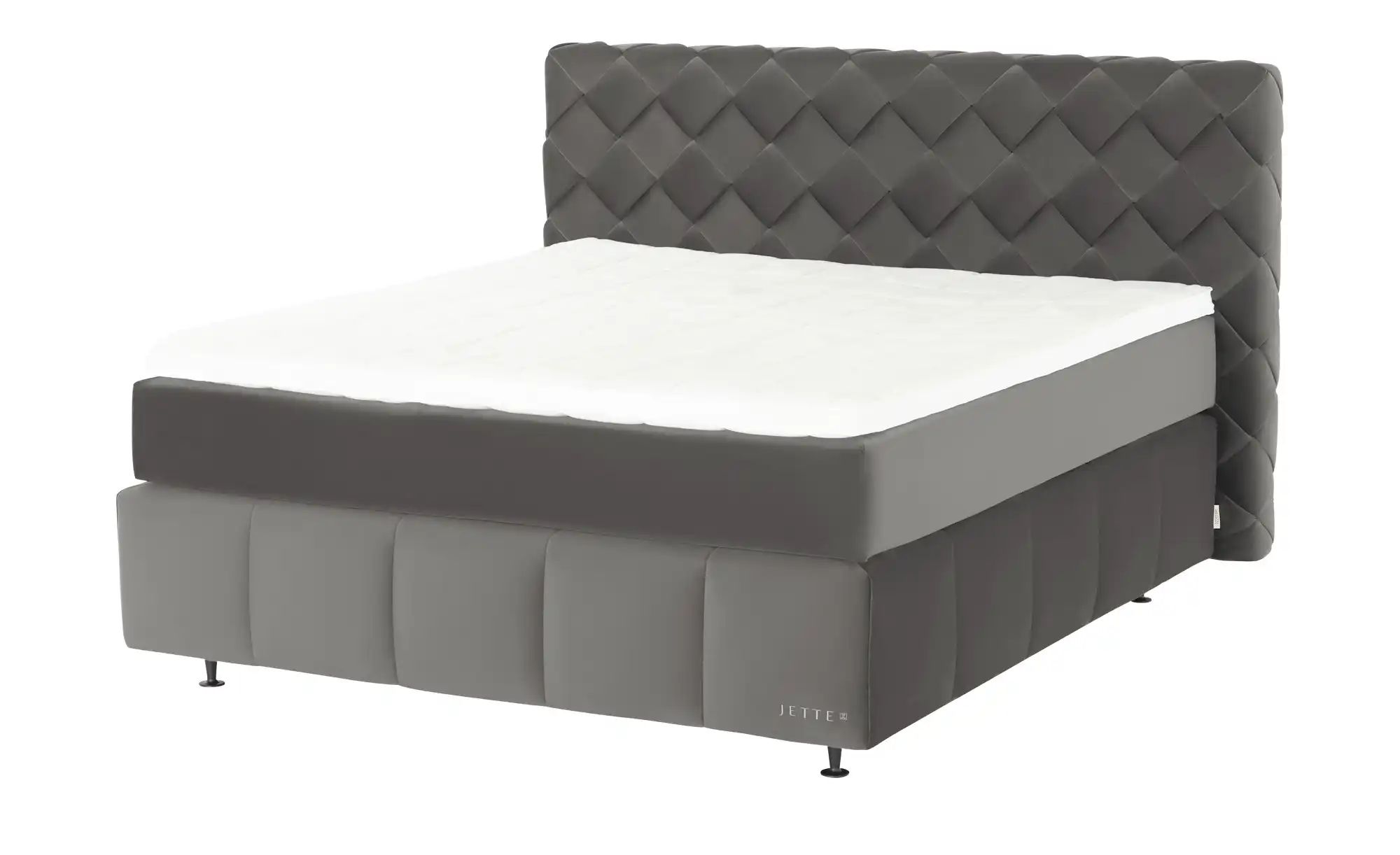 Thumbnail - Jette Home Boxspringbett  Braid ¦ grau ¦ Maße (cm): B: 222 H: 123 Betten > Boxspringbetten - Höffner