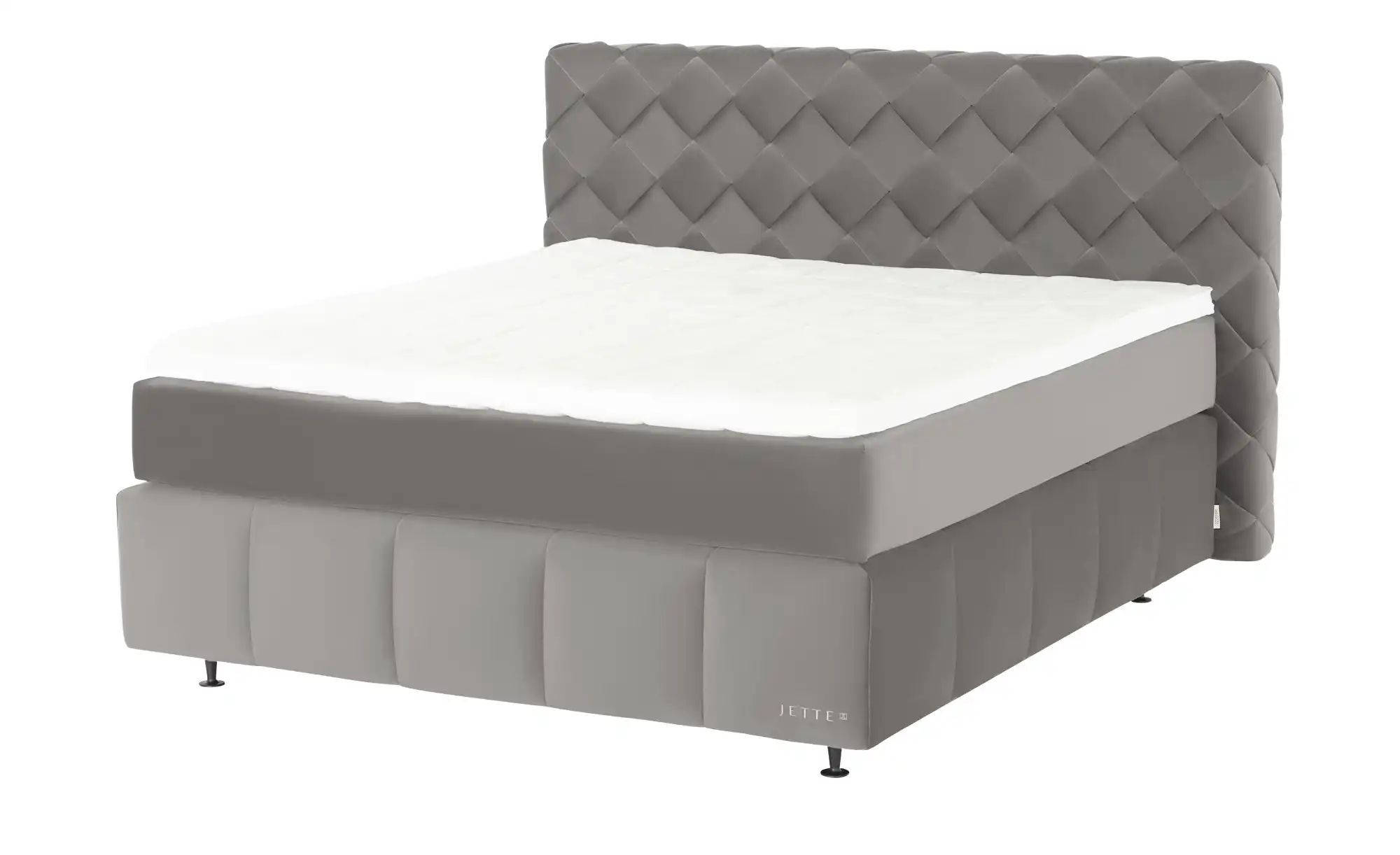 Thumbnail - Jette Home Boxspringbett  Braid ¦ grau ¦ Maße (cm): B: 222 H: 123 Betten > Boxspringbetten - Höffner