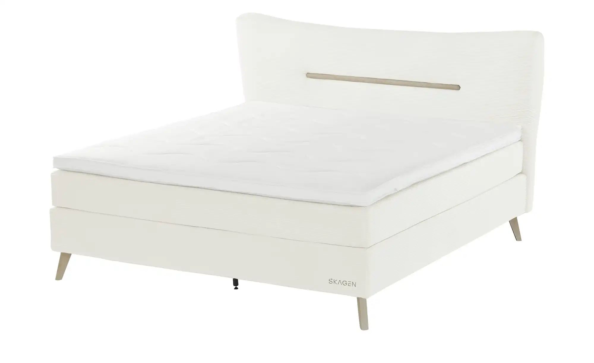 SKAGEN STUDIO Boxspringbett  Vestre ¦ creme ¦ Maße (cm): B: 174 H: 123 Bett günstig online kaufen