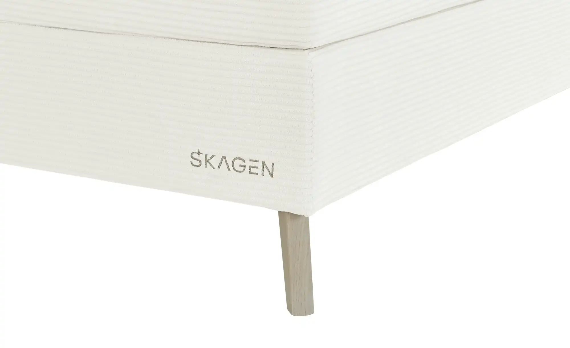SKAGEN STUDIO Boxspringbett  Vestre ¦ creme ¦ Maße (cm): B: 194 H: 123 Bett günstig online kaufen