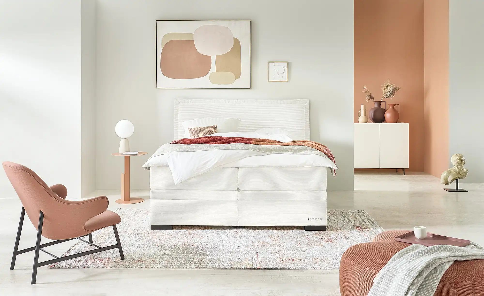 Thumbnail - Jette Home Boxspringbett mit Bettkasten  Adapt ¦ creme ¦ Maße (cm): B: 202 H: 132 Betten > Boxspringbetten - Höffner