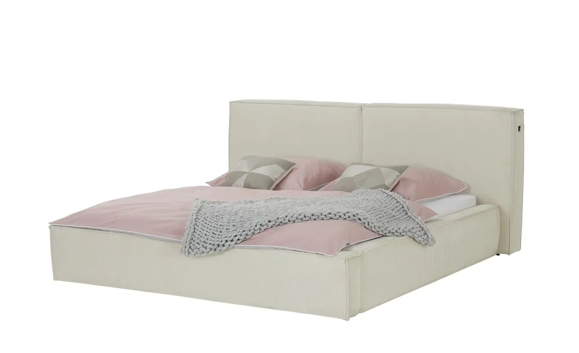 Polsterbett  Leverton ¦ beige ¦ Maße (cm): B: 230 H: 101 Betten > Polsterbe günstig online kaufen