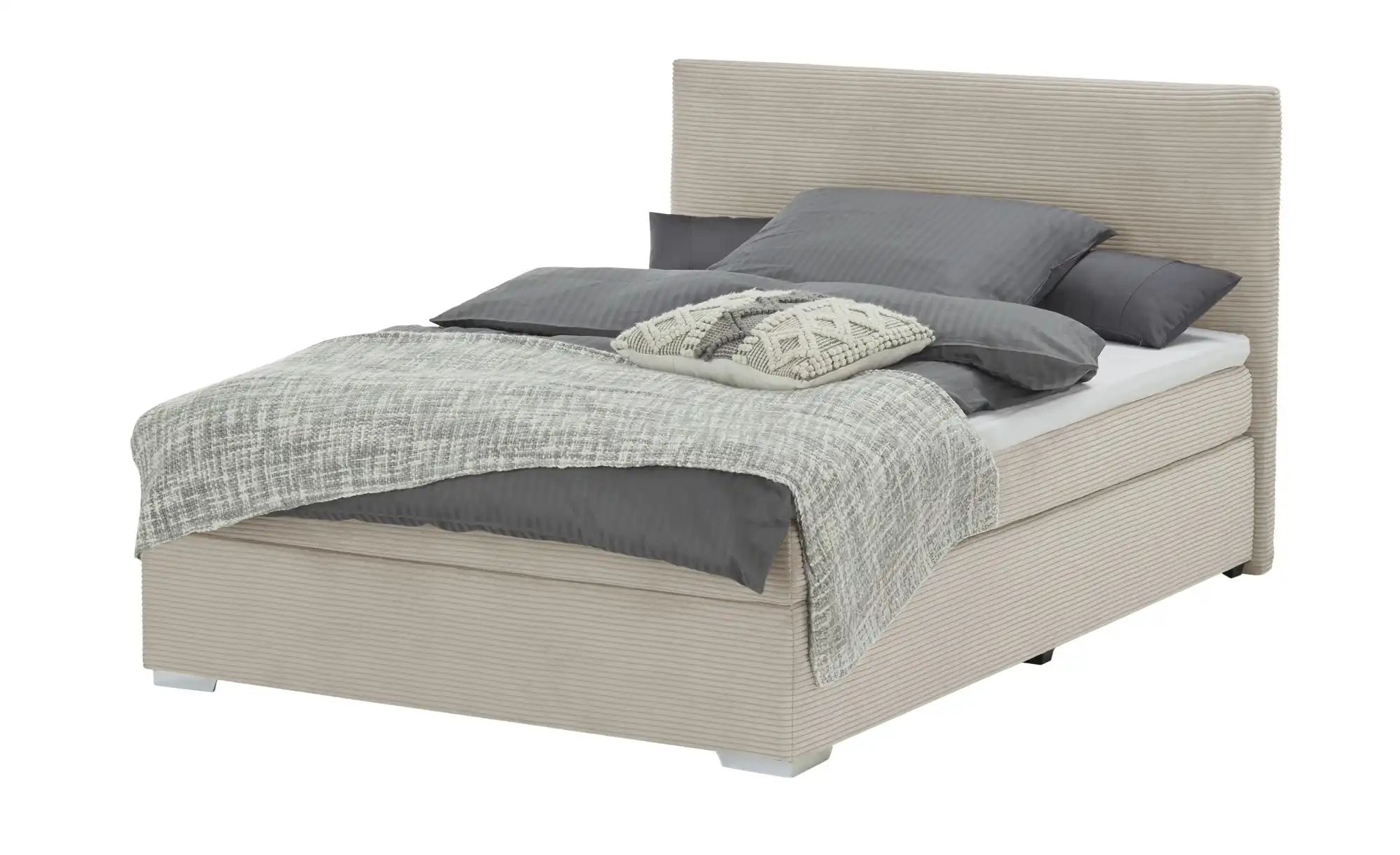 Boxbett Cord  Härtegrad H3  140x200 cm Moseley ¦ beige ¦ Maße (cm): B: 147 günstig online kaufen