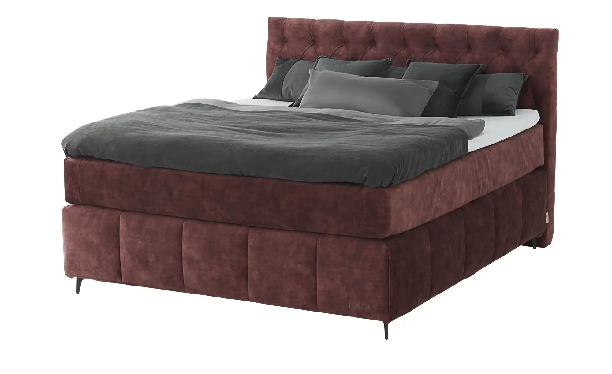 Jette Home Boxspringbett  Glam New ¦ rot ¦ Maße (cm): B: 162 H: 132,5 Bette günstig online kaufen