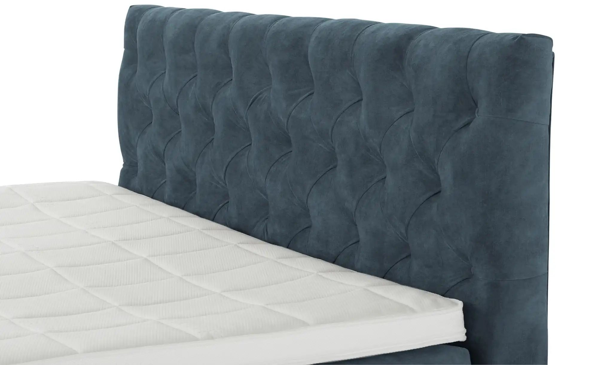 Thumbnail - Jette Home Boxspringbett Glam New ¦ blau ¦ Maße (cm): B: 182 H: 132,5 Betten > Boxspringbetten - Höffner