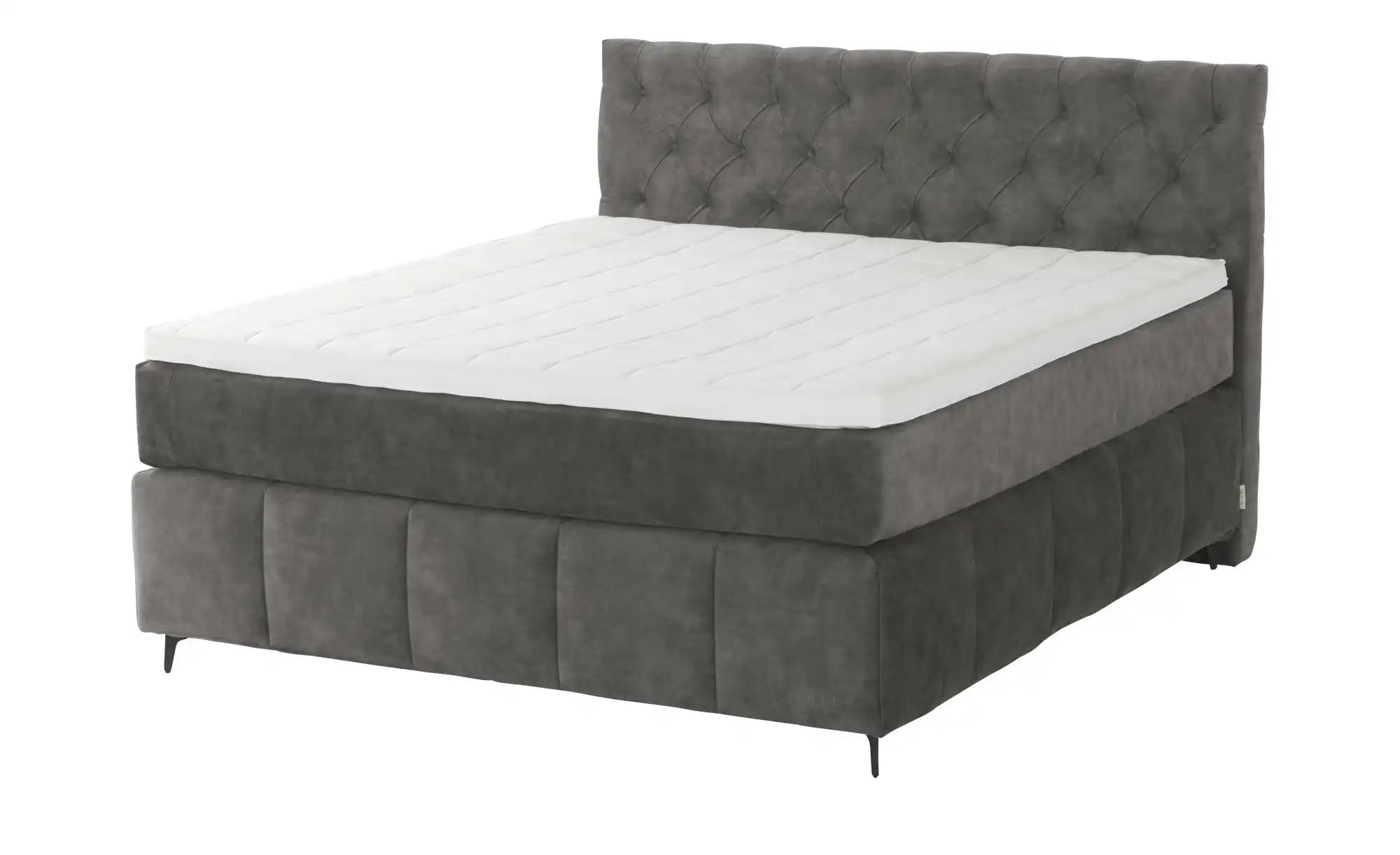 Thumbnail - Jette Home Boxspringbett Glam New ¦ grau ¦ Maße (cm): B: 202 H: 132,5 Betten > Komfortbetten - Höffner