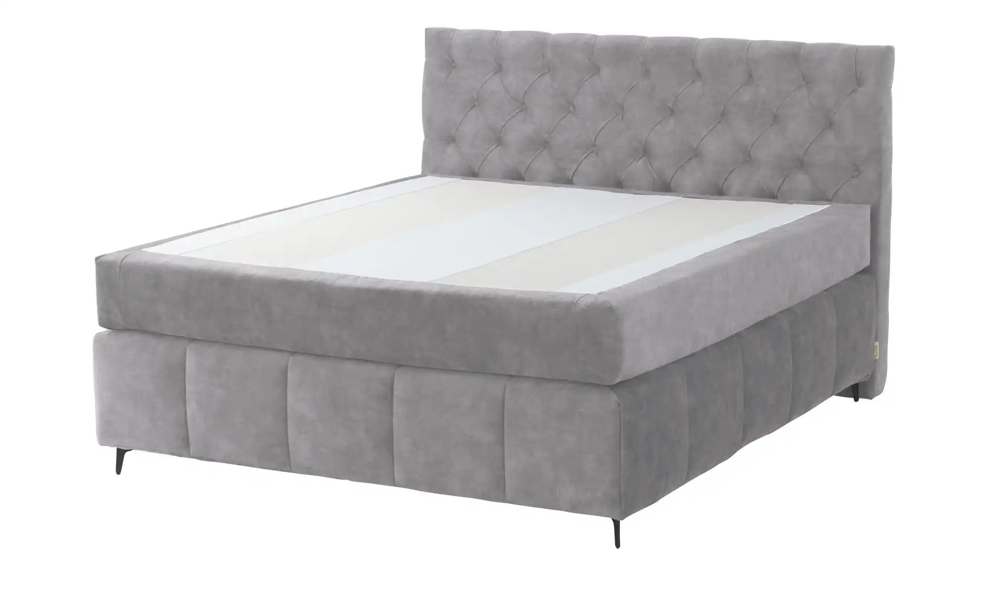 Thumbnail - Jette Home Boxspringbett Glam New ¦ grau ¦ Maße (cm): B: 162 H: 132,5 Betten > Boxspringbetten - Höffner