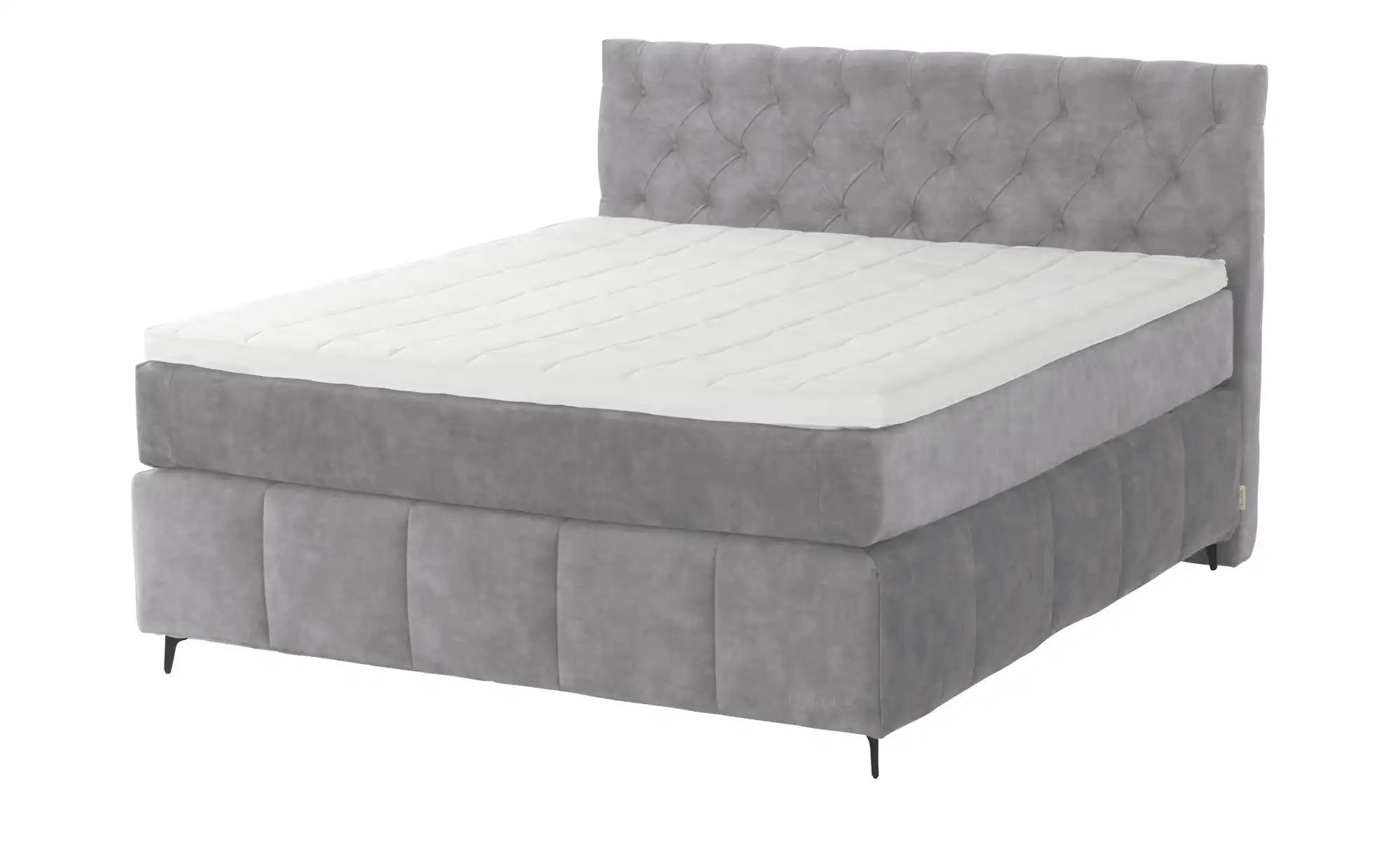 Thumbnail - Jette Home Boxspringbett Glam New ¦ grau ¦ Maße (cm): B: 162 H: 132,5 Betten > Boxspringbetten - Höffner