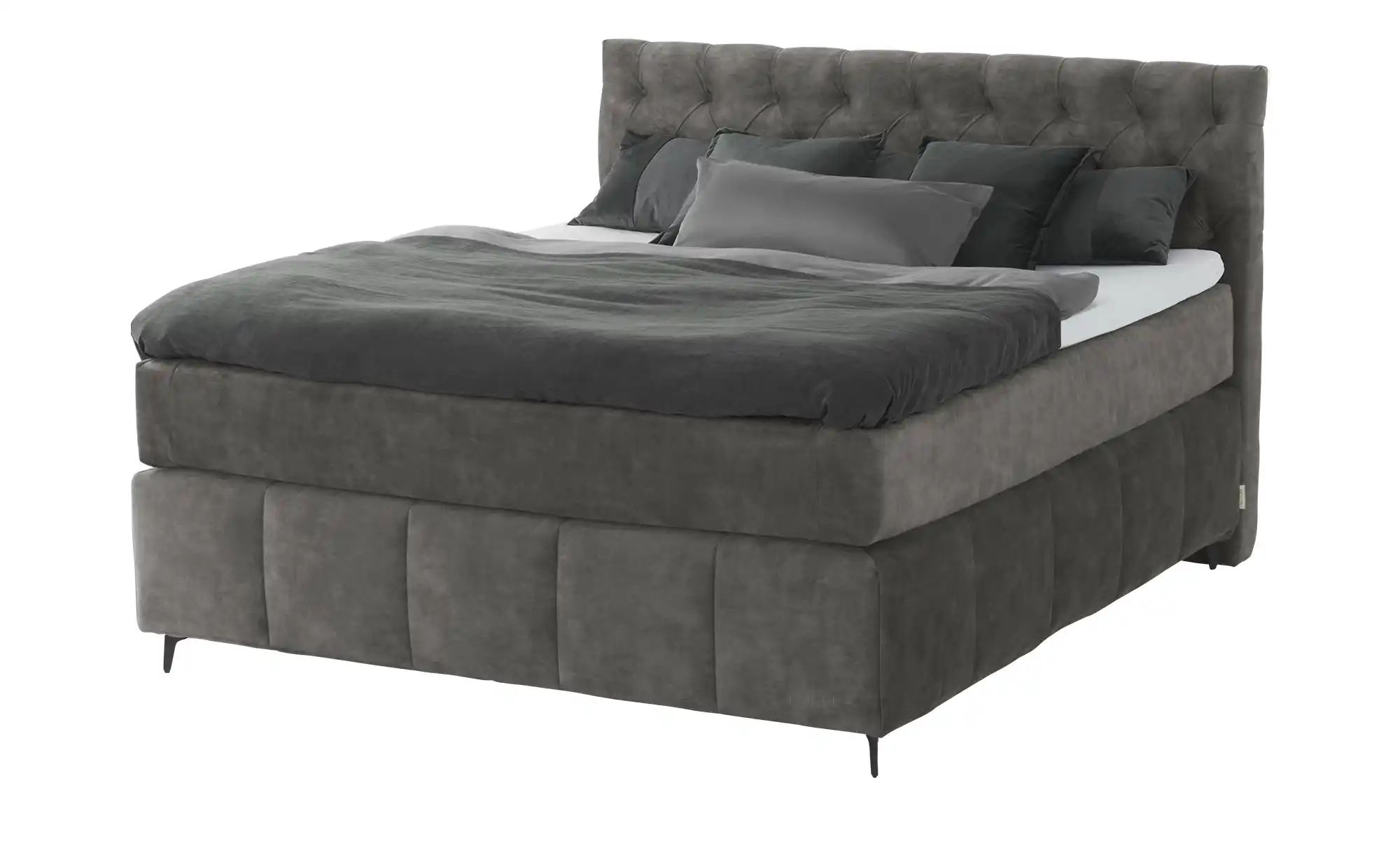 Jette Home Boxspringbett  Glam New ¦ grau ¦ Maße (cm): B: 162 H: 132,5 Bett günstig online kaufen