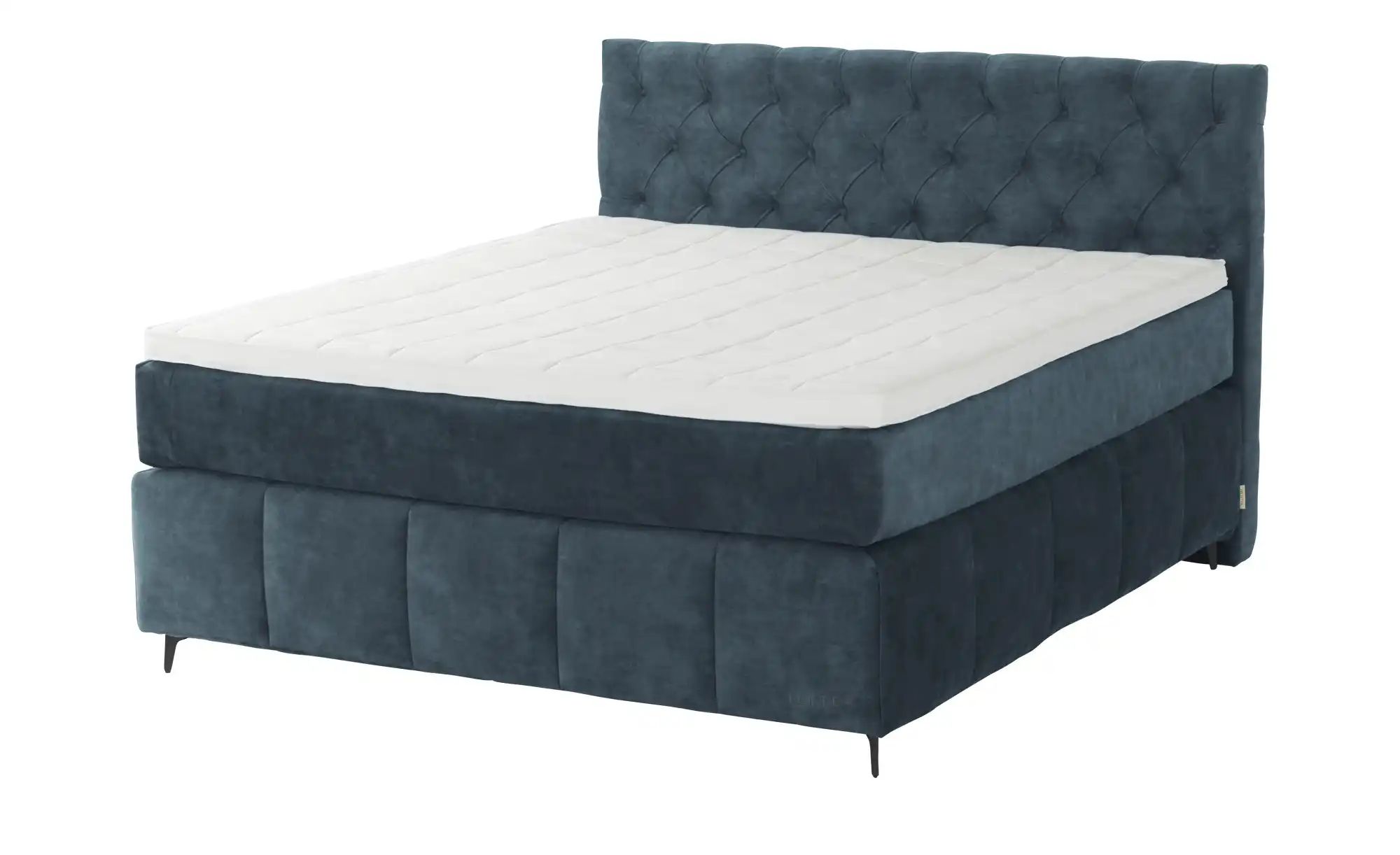 Thumbnail - Jette Home Boxspringbett Glam New ¦ blau ¦ Maße (cm): B: 182 H: 132,5 Betten > Komfortbetten - Höffner