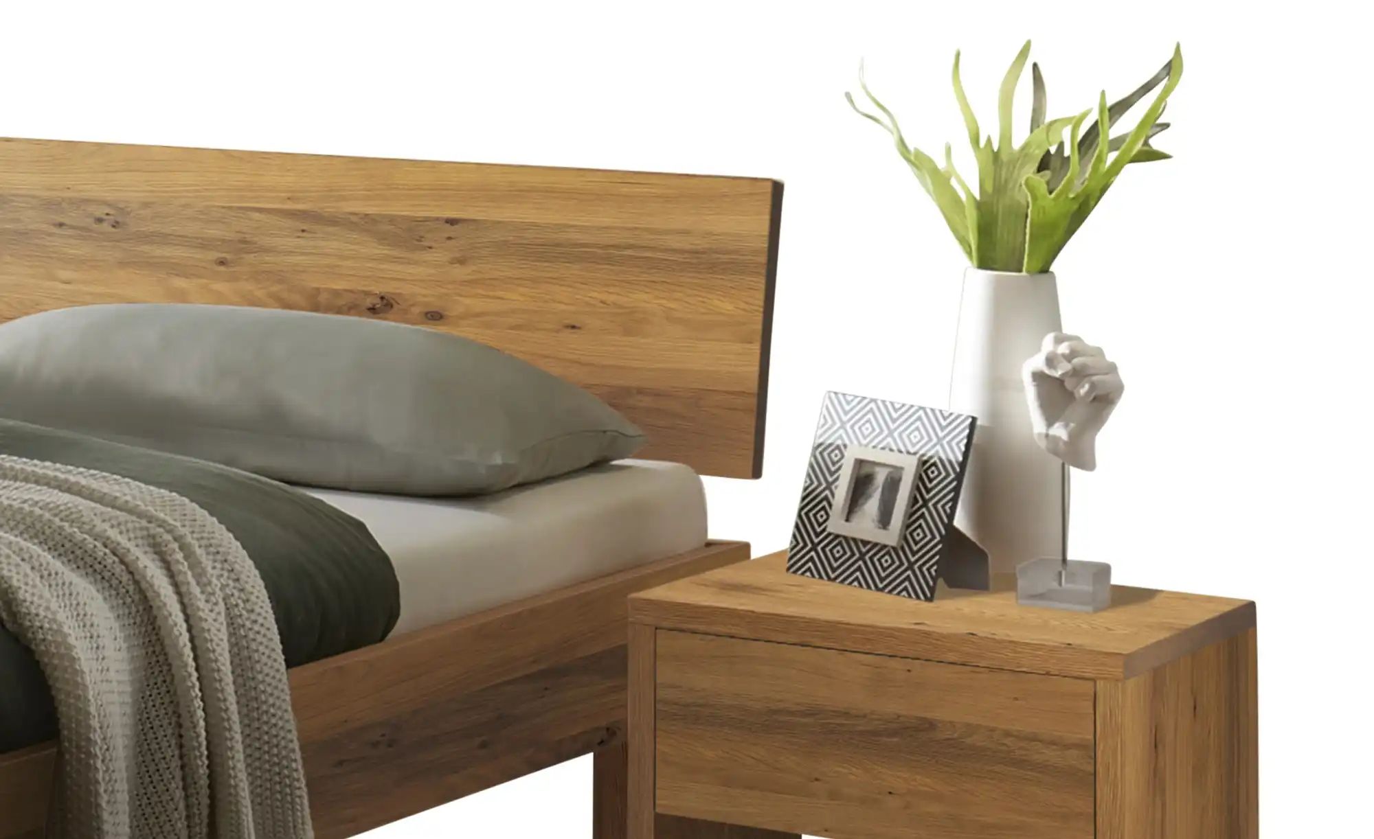 Thumbnail - HASENA Massivholzbett  Forti ¦ holzfarben ¦ Maße (cm): B: 186 H: 74 Betten > Bettgestelle - Höffner