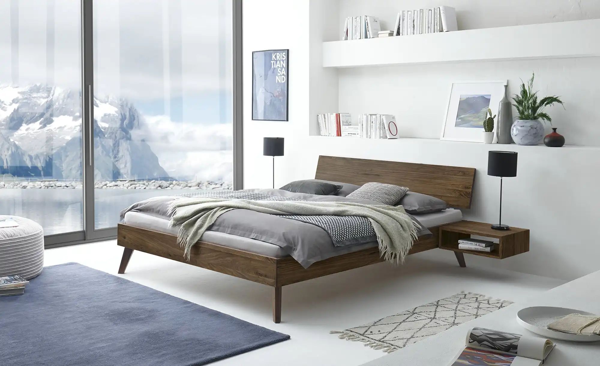 HASENA Massivholzbett  Ancona ¦ holzfarben ¦ Maße (cm): B: 166 H: 79 Betten günstig online kaufen