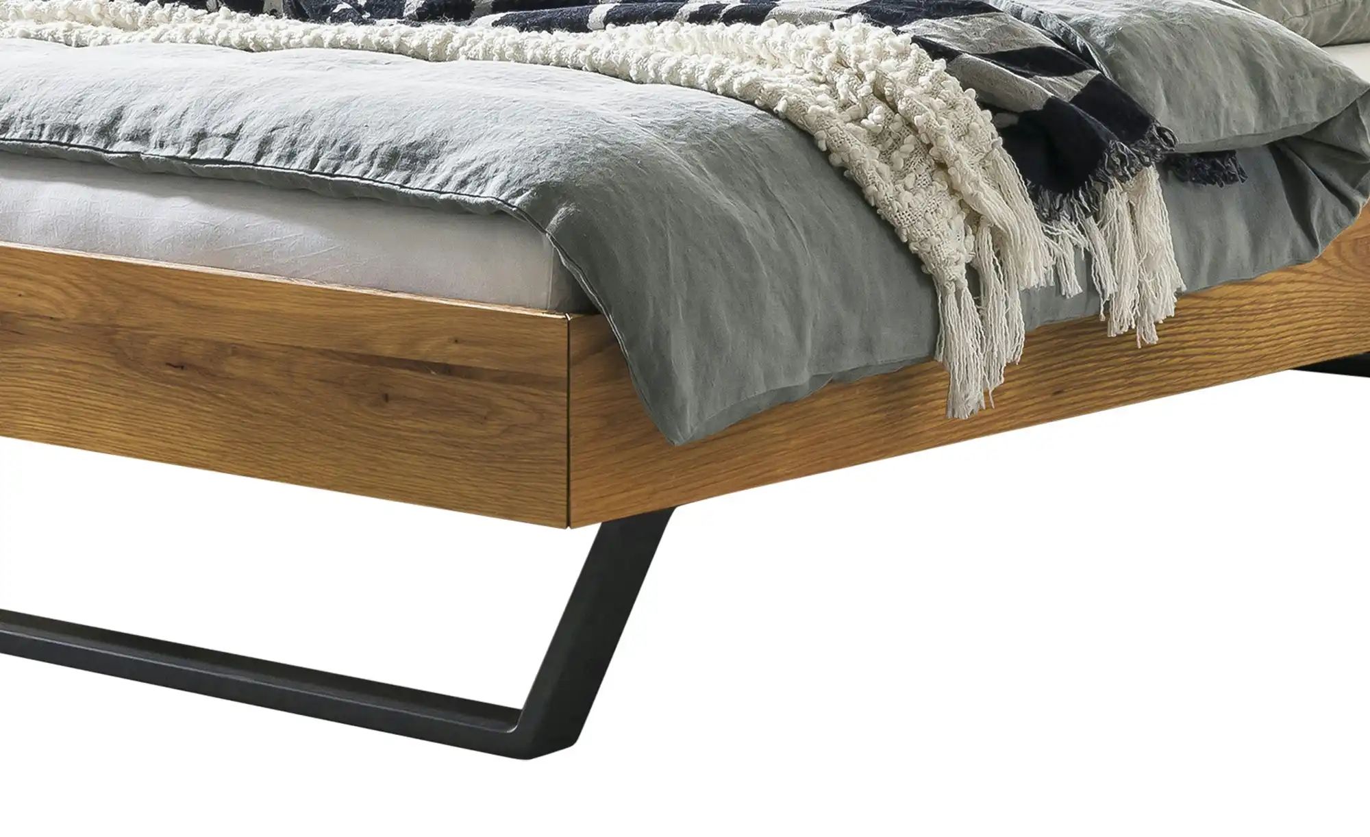 HASENA Massivholzbett in Wildeiche Pietro ¦ holzfarben ¦ Maße (cm): B: 146 günstig online kaufen