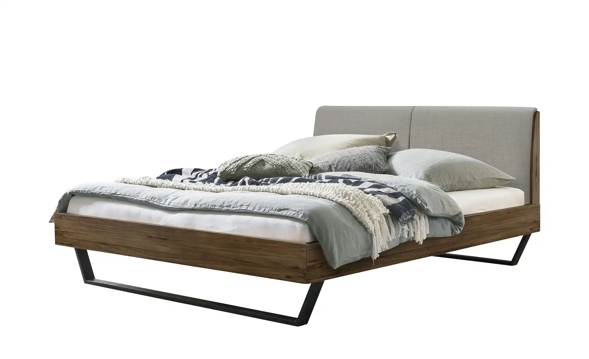 HASENA Massivholzbett in Nussbaum Pietro ¦ holzfarben ¦ Maße (cm): B: 146 H günstig online kaufen