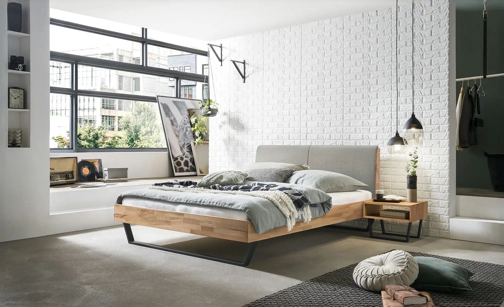 HASENA Massivholzbett in Kernbuche Pietro ¦ holzfarben ¦ Maße (cm): B: 166 günstig online kaufen