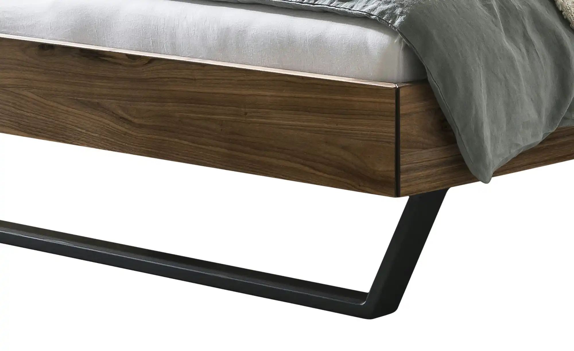 HASENA Massivholzbett in Nussbaum Pietro ¦ holzfarben ¦ Maße (cm): B: 166 H günstig online kaufen