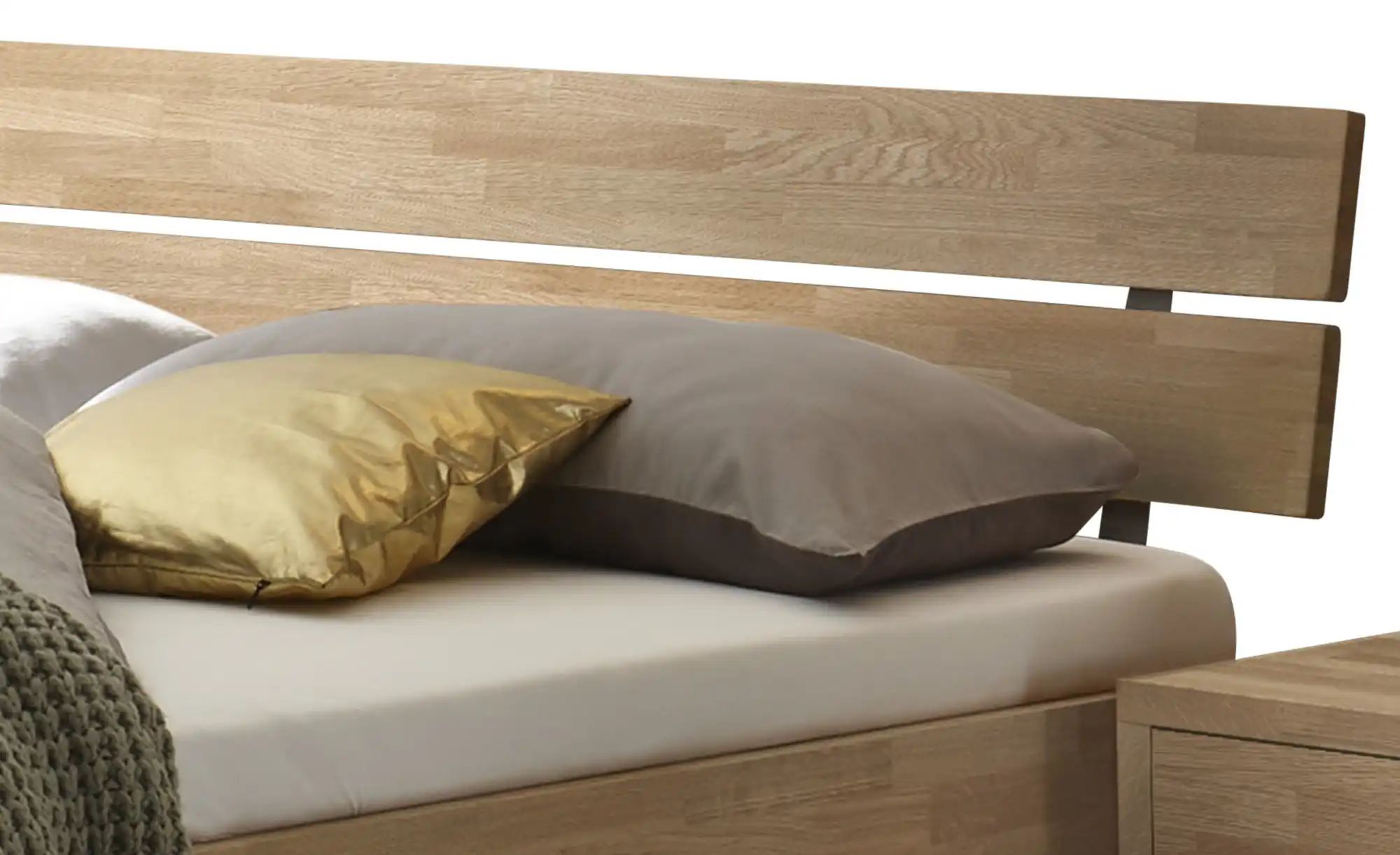 HASENA Massivholzbett  Ortona ¦ holzfarben ¦ Maße (cm): B: 186 H: 76 Betten günstig online kaufen