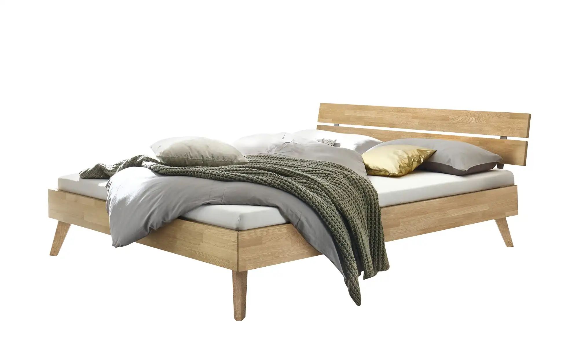 HASENA Massivholzbett  Ortona ¦ holzfarben ¦ Maße (cm): B: 186 H: 76 Betten günstig online kaufen