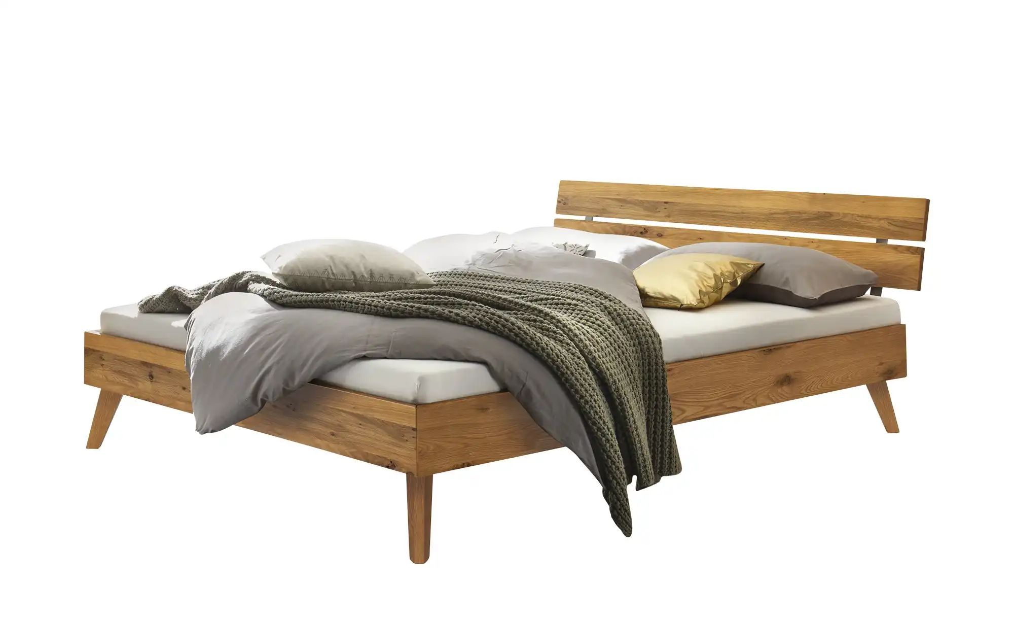 HASENA Massivholzbett  Ortona ¦ holzfarben ¦ Maße (cm): B: 186 H: 76 Betten günstig online kaufen